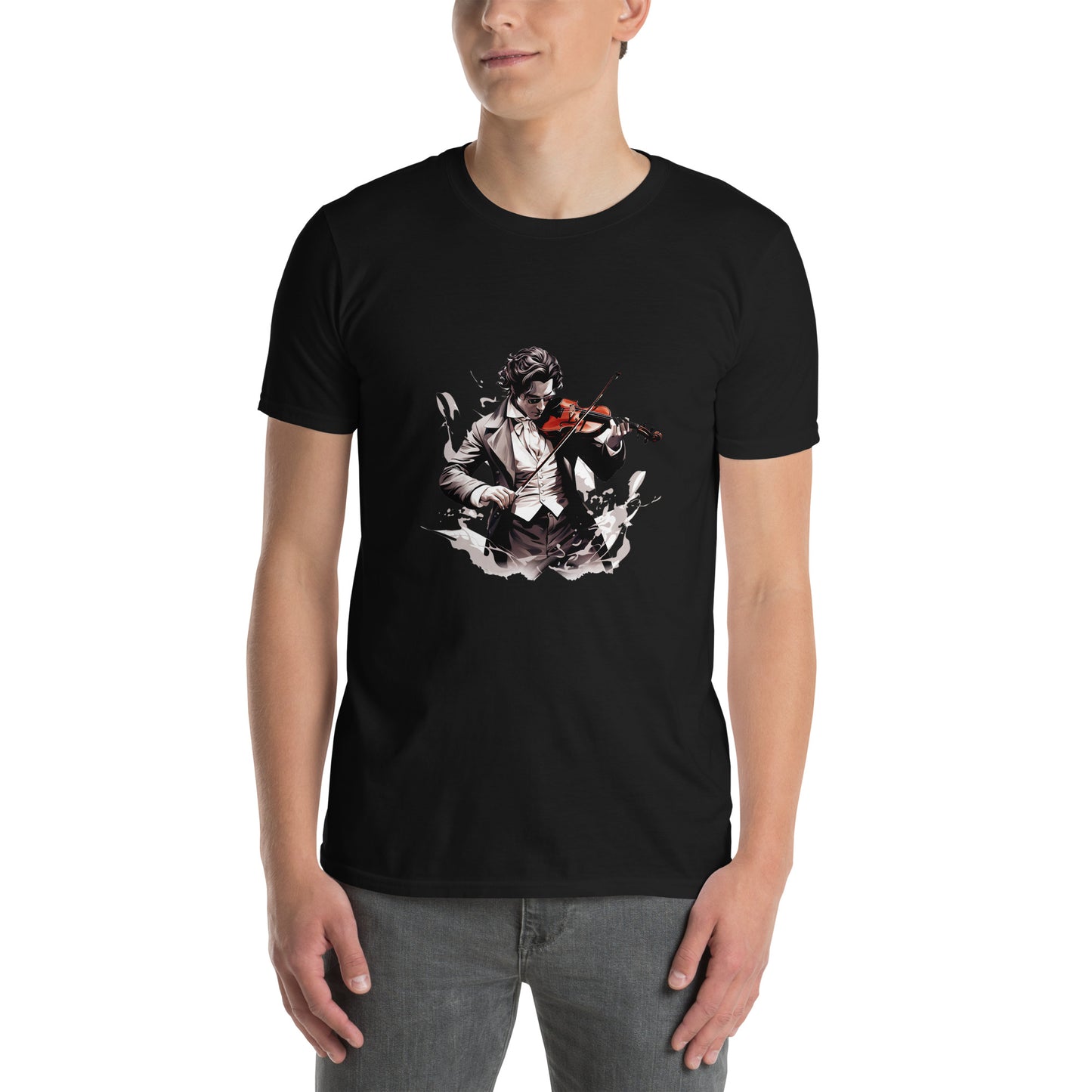 Short-Sleeve Unisex T-Shirt "VIOLINIST" ID: 136 (PREMIUM)