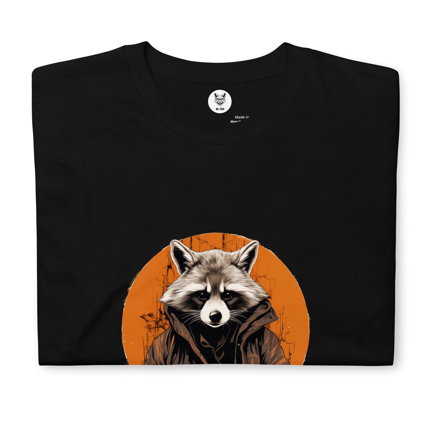 Koszulka unisex z krótkim rękawem „RACCOON” ID: 161 (PREMIUM)