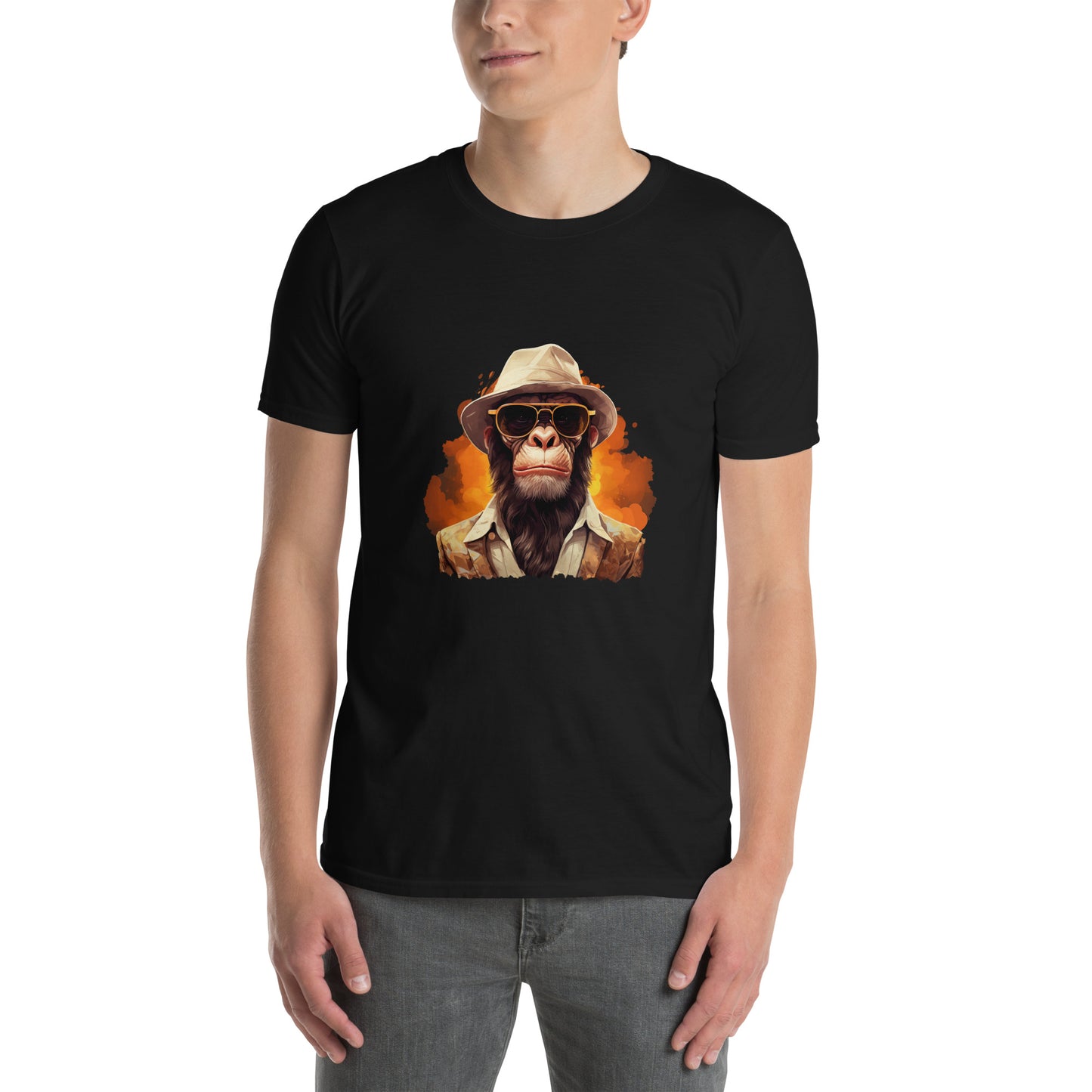 Short-Sleeve Unisex T-Shirt "MONKEY" ID: 168 (PREMIUM)