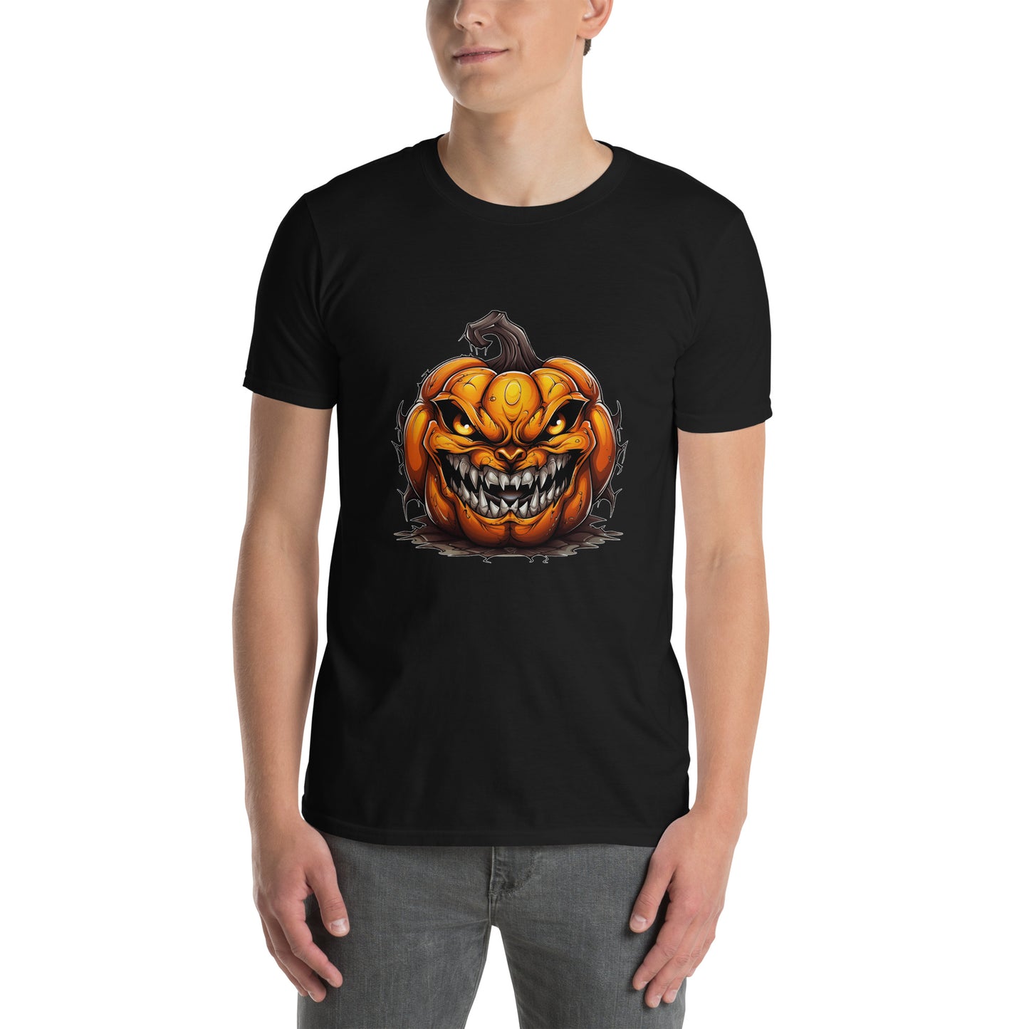 Футболка унисекс с коротким рукавом «PUMKIN HELLOWEEN» ID: 171 (ПРЕМИУМ)