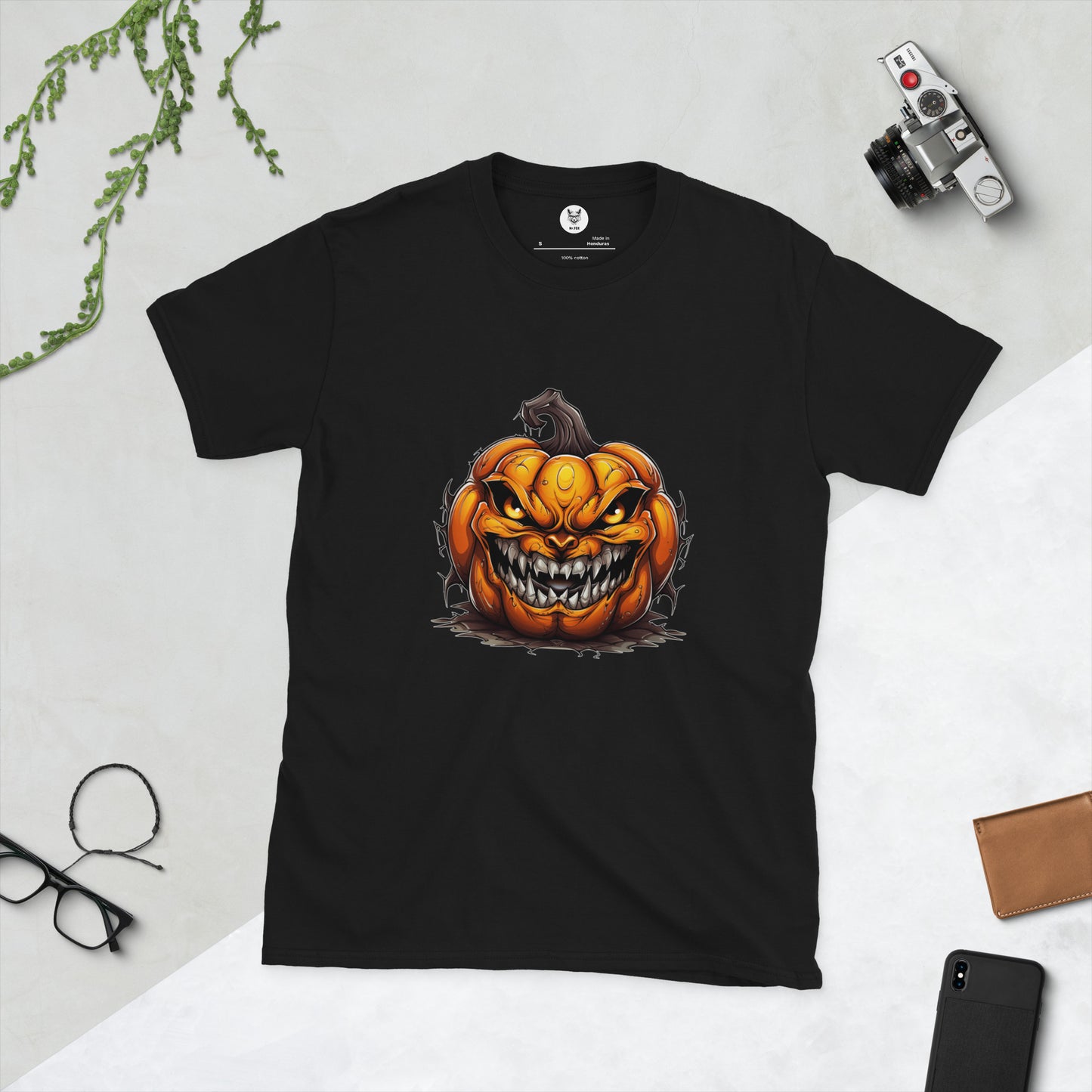 Short-Sleeve Unisex T-Shirt "PUMKIN HELLOWEEN" ID: 171 (PREMIUM)