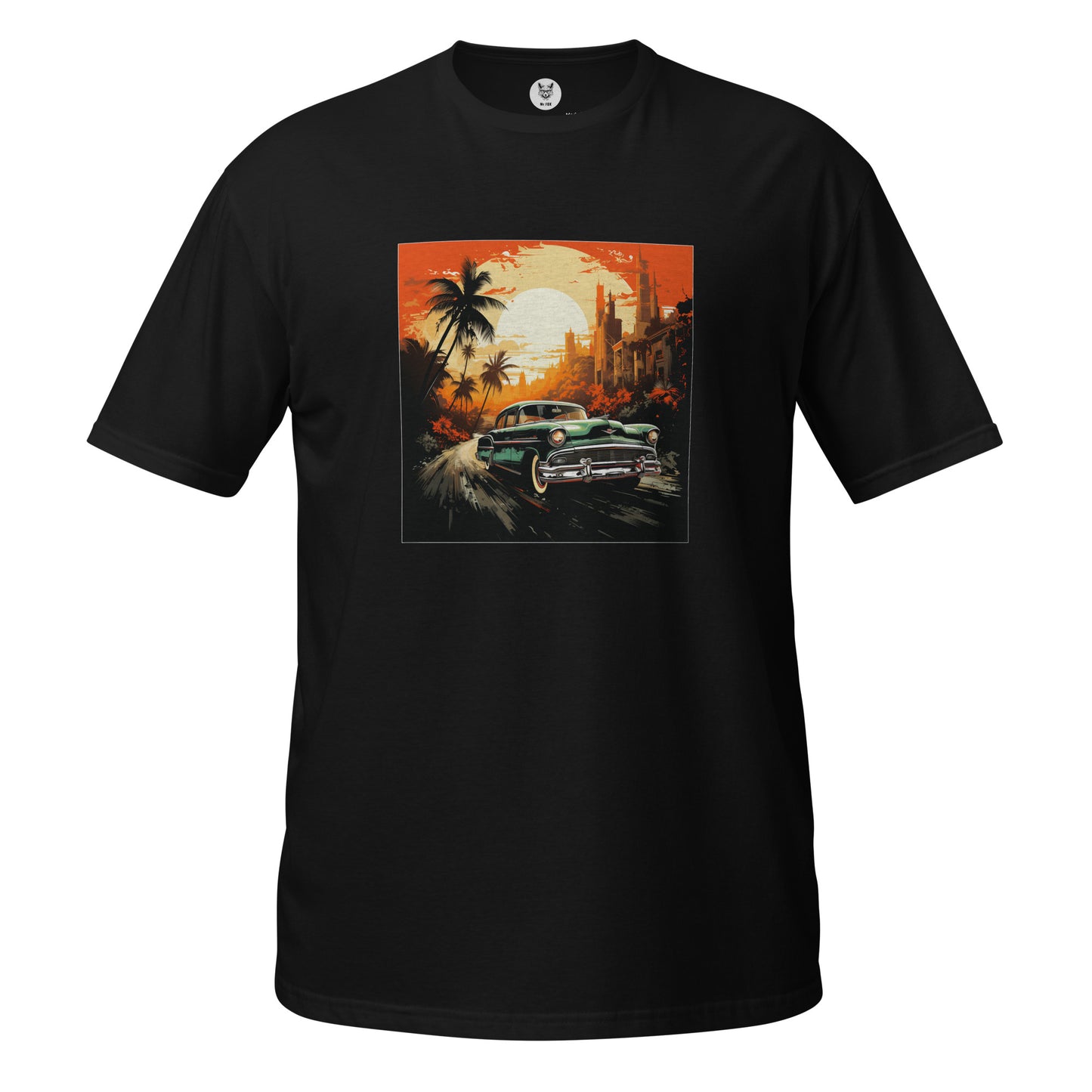 T-shirt unisex z krótkim rękawem „RETRO CAR” ID: 174 (PREMIUM)