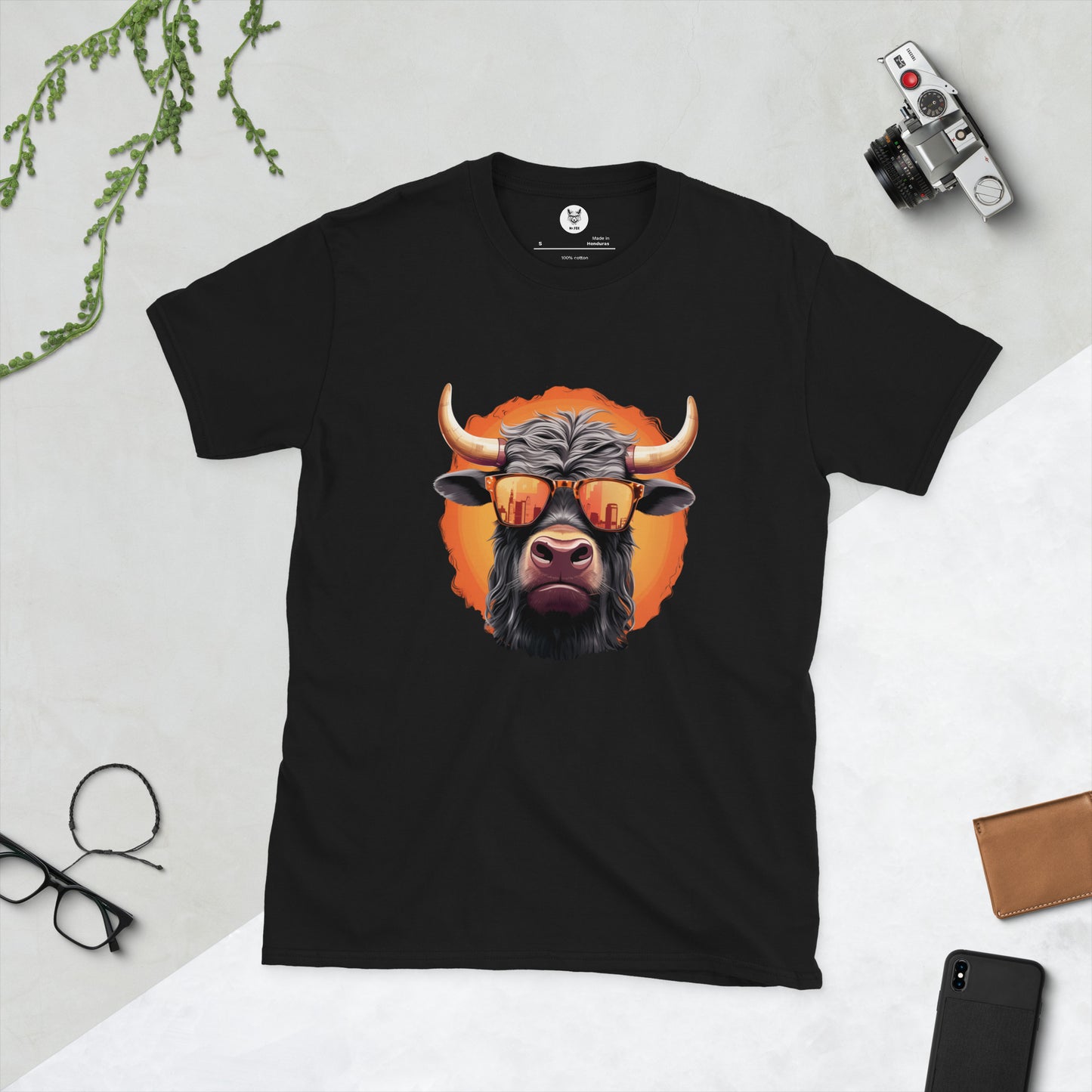 Koszulka unisex z krótkim rękawem „BULL” ID: 175 (PREMIUM)