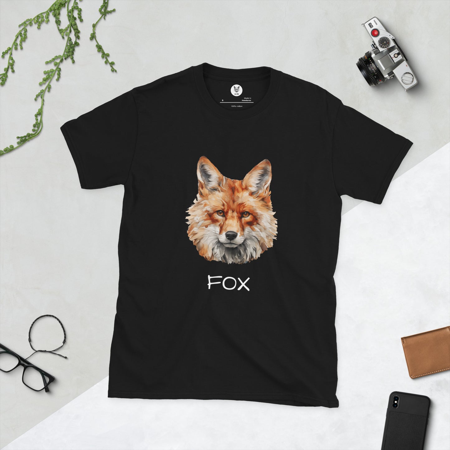 Футболка унисекс с коротким рукавом "FOX" ID: 177 (ПРЕМИУМ)