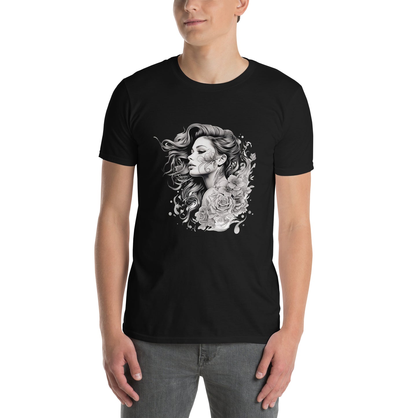 T-Shirt unisex z krótkim rękawem „TATTOO GIRL” ID: 182 (PREMIUM)