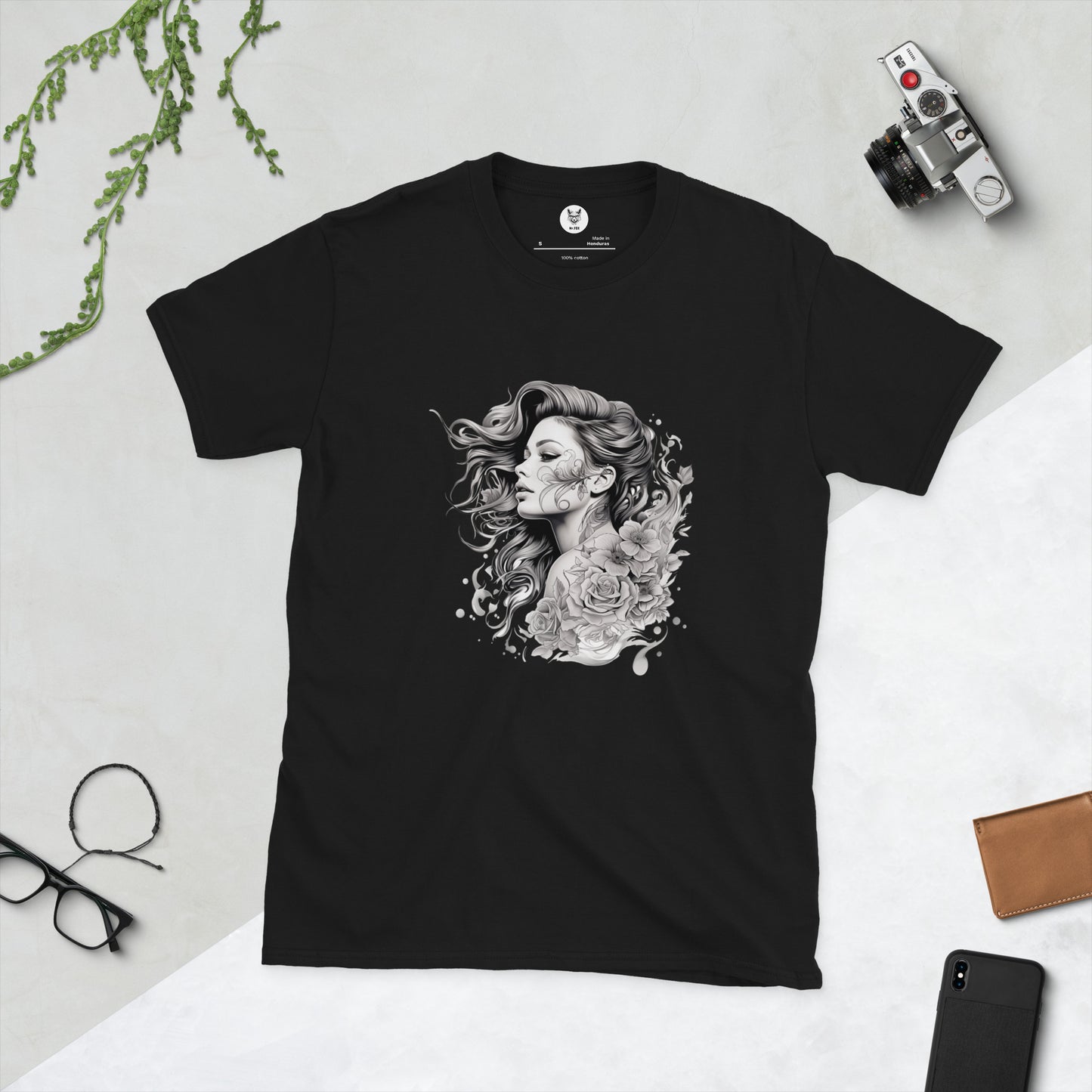 T-Shirt unisex z krótkim rękawem „TATTOO GIRL” ID: 182 (PREMIUM)