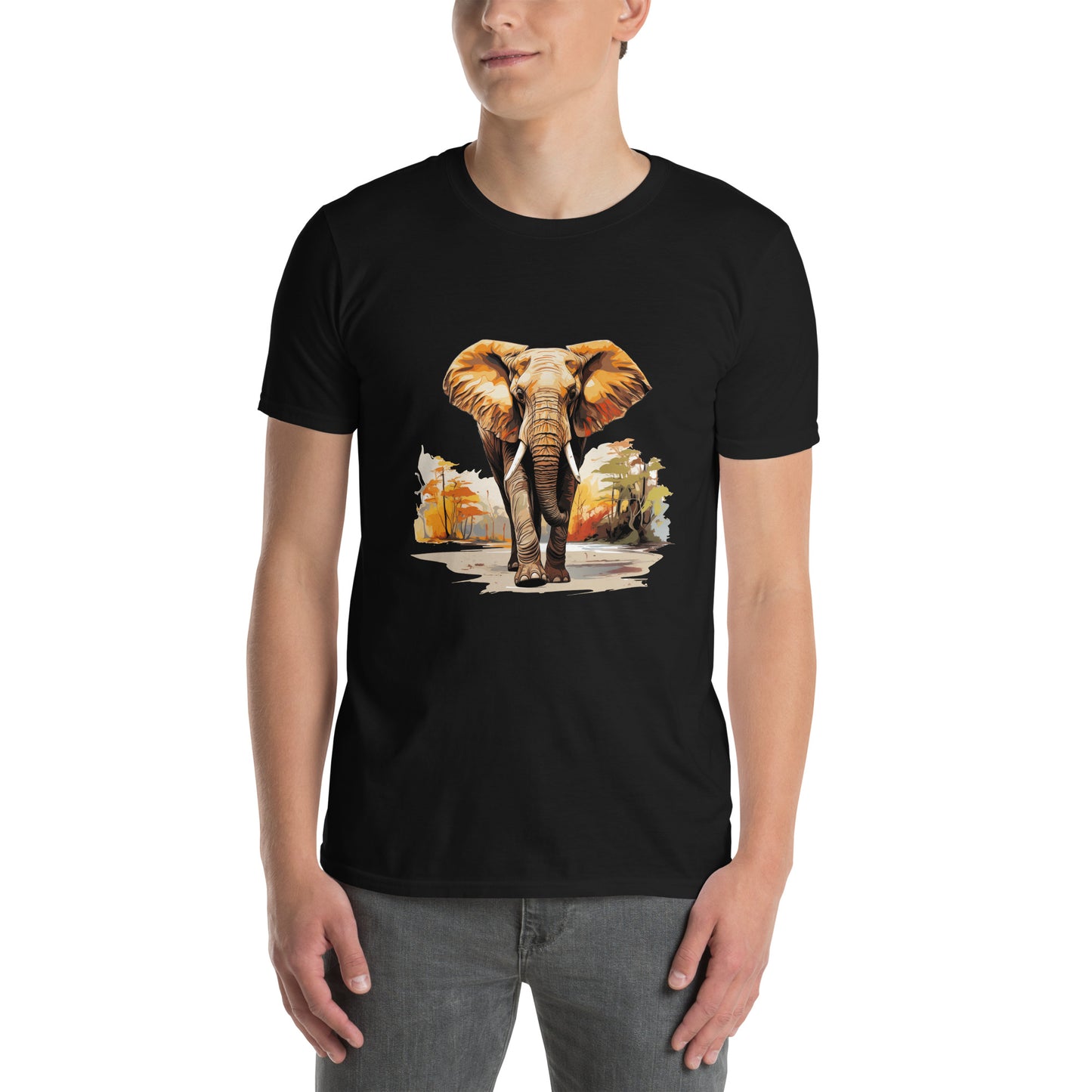 Short-Sleeve Unisex T-Shirt "ELEPHANT" ID: 183 (PREMIUM)