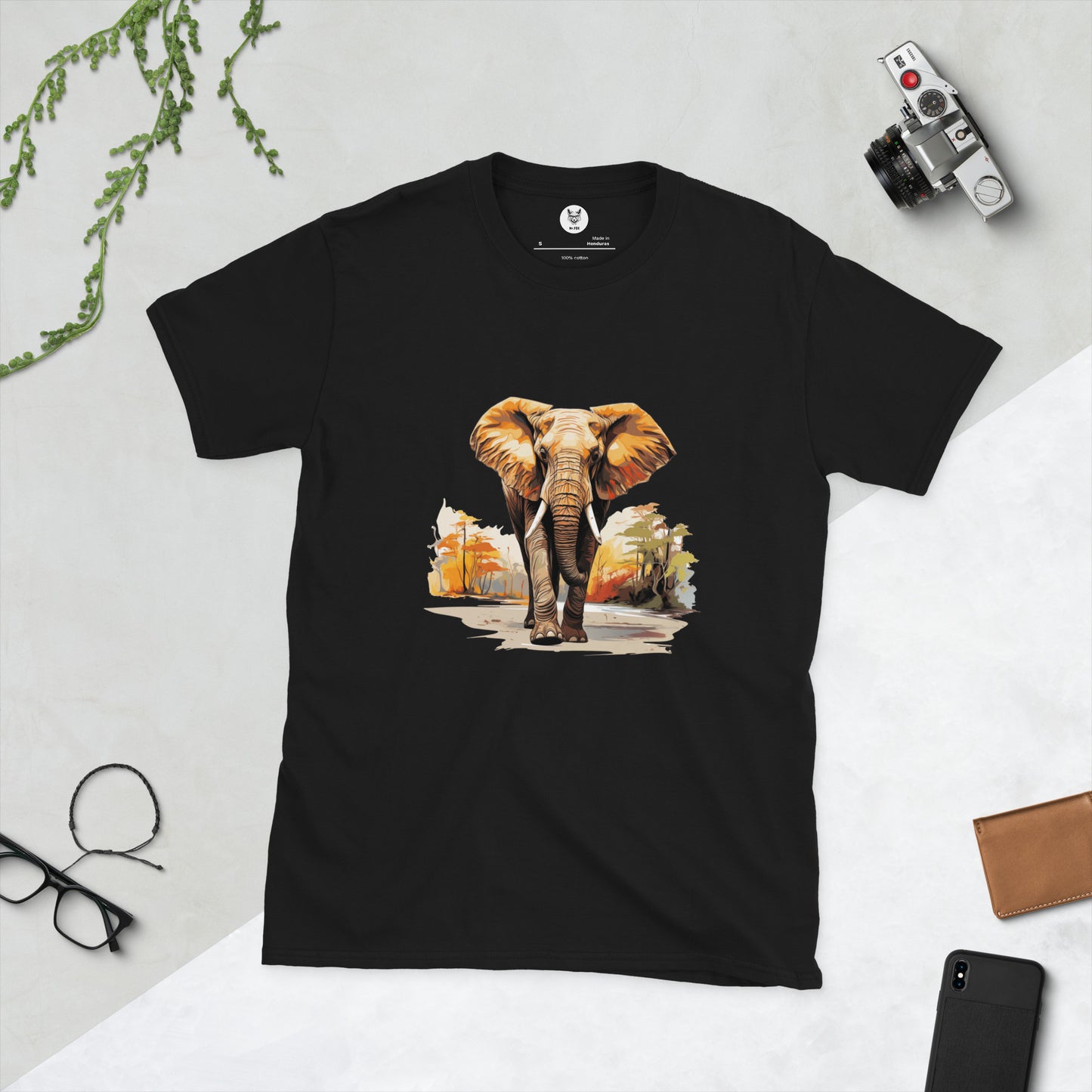 Short-Sleeve Unisex T-Shirt "ELEPHANT" ID: 183 (PREMIUM)