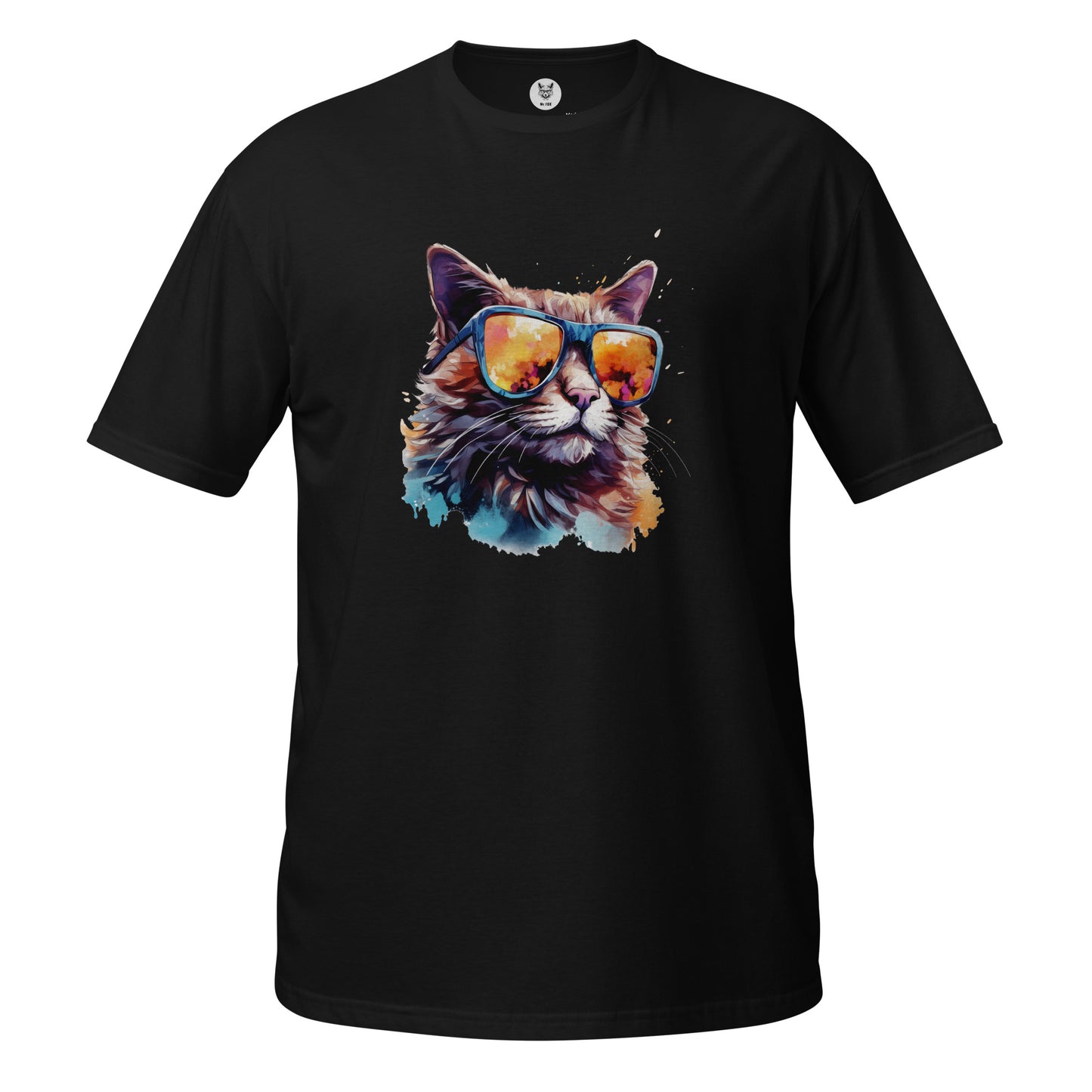 T-shirt unisex z krótkim rękawem „POP ART CAT” ID: 189 (PREMIUM)