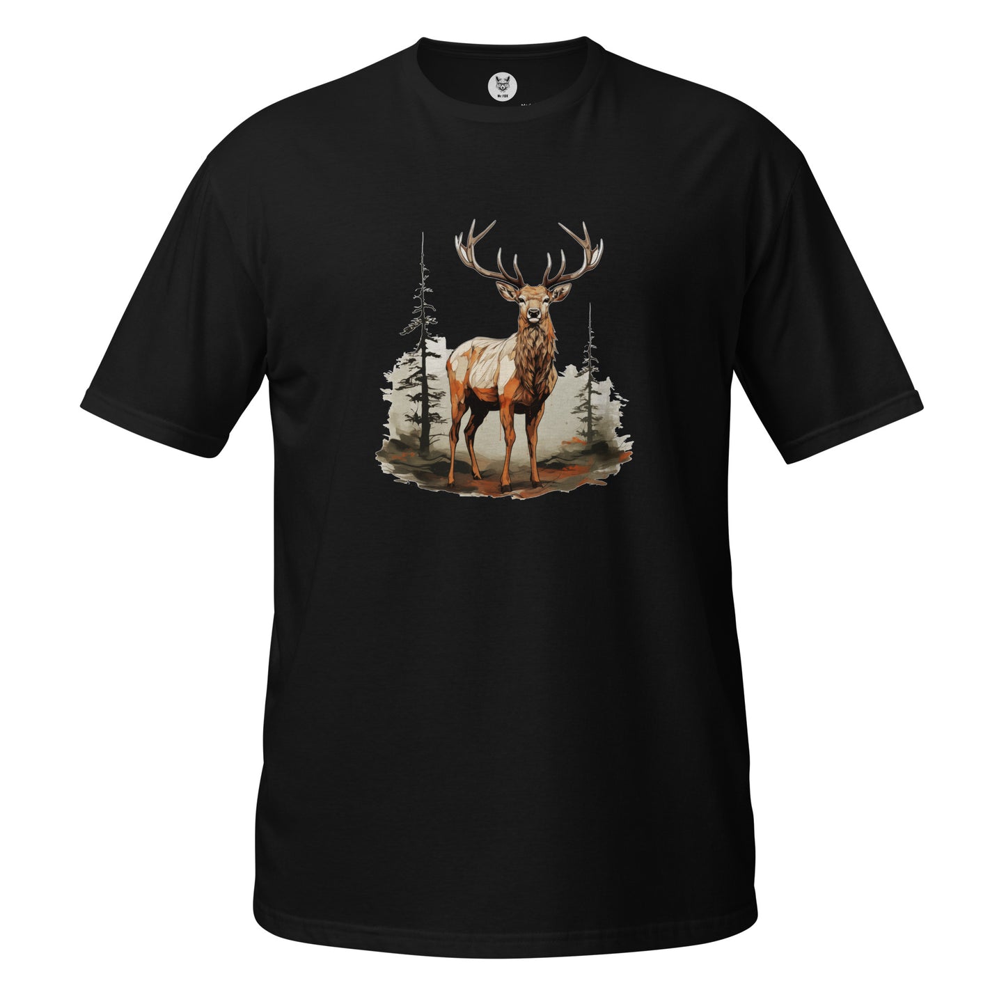 Koszulka unisex z krótkim rękawem "DEER" ID: 193 (PREMIUM)