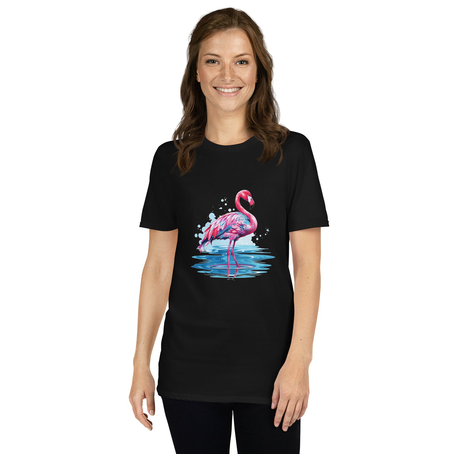 Short-Sleeve Unisex T-Shirt "FLAMINGO" ID: 203 (PREMIUM)