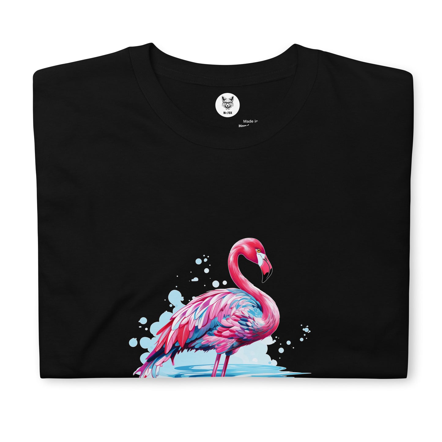 Koszulka unisex z krótkim rękawem „FLAMINGO” ID: 203 (PREMIUM)