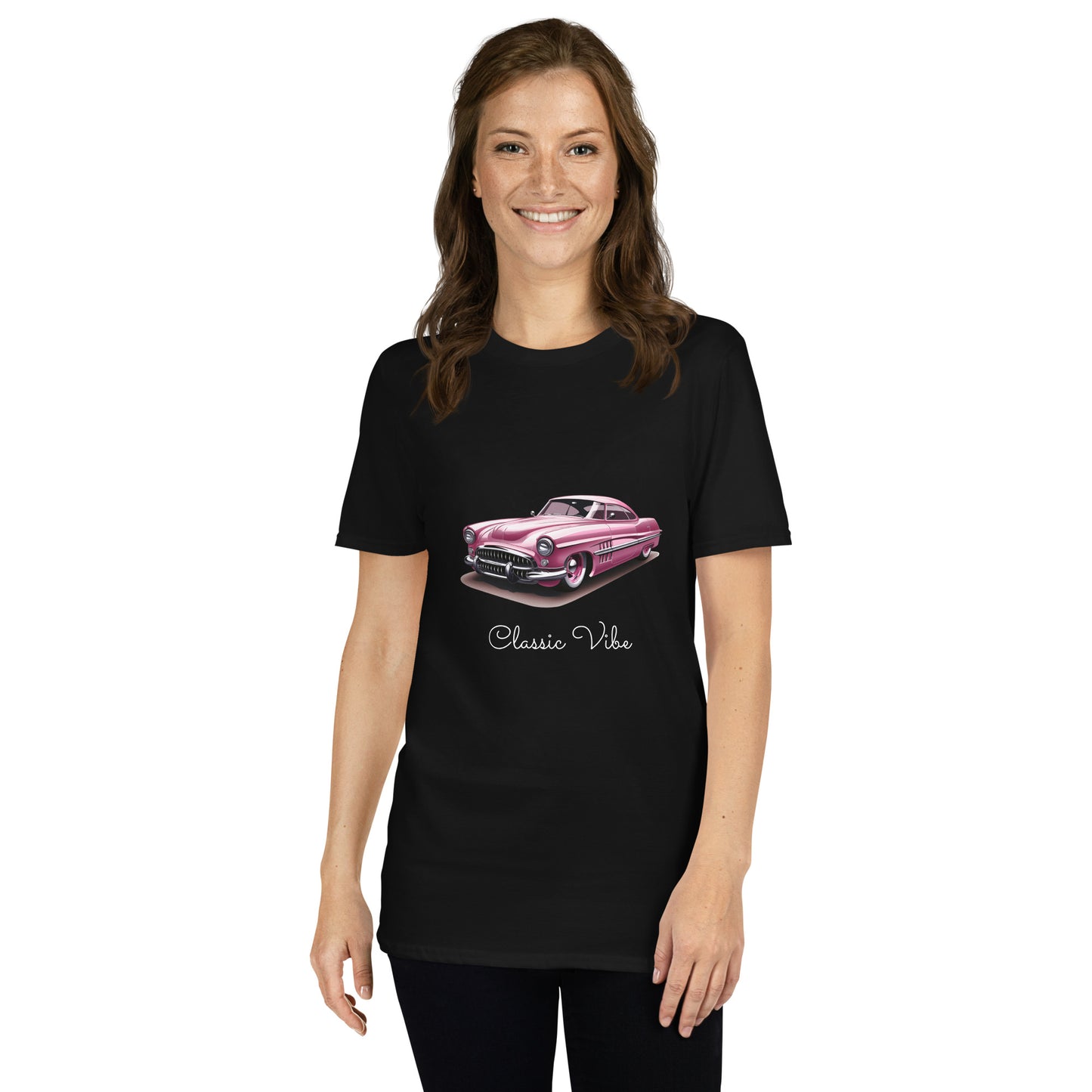 T-shirt unisex z krótkim rękawem „RETRO CAR” id: 65 (PREMIUM)