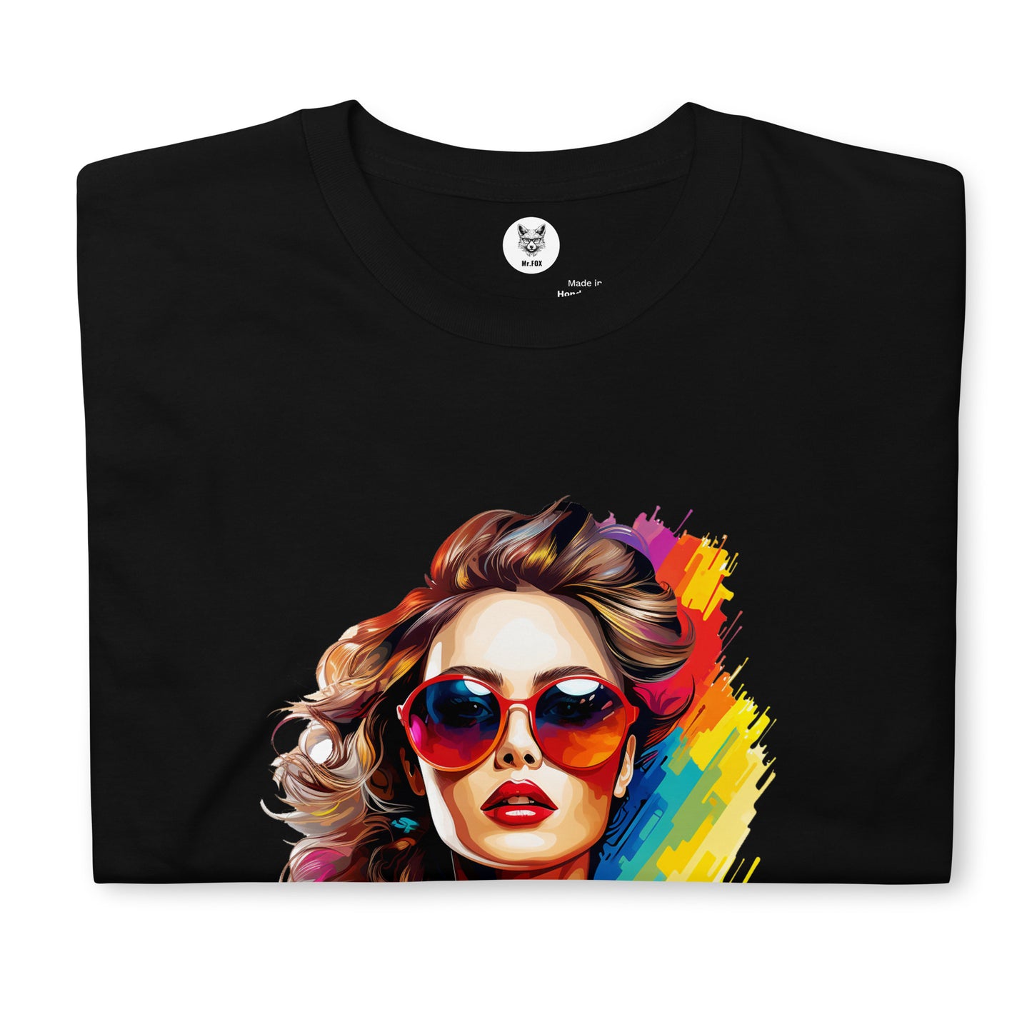 T-shirt unisex z krótkim rękawem „POP ART GIRL” ID: 206 (PREMIUM)