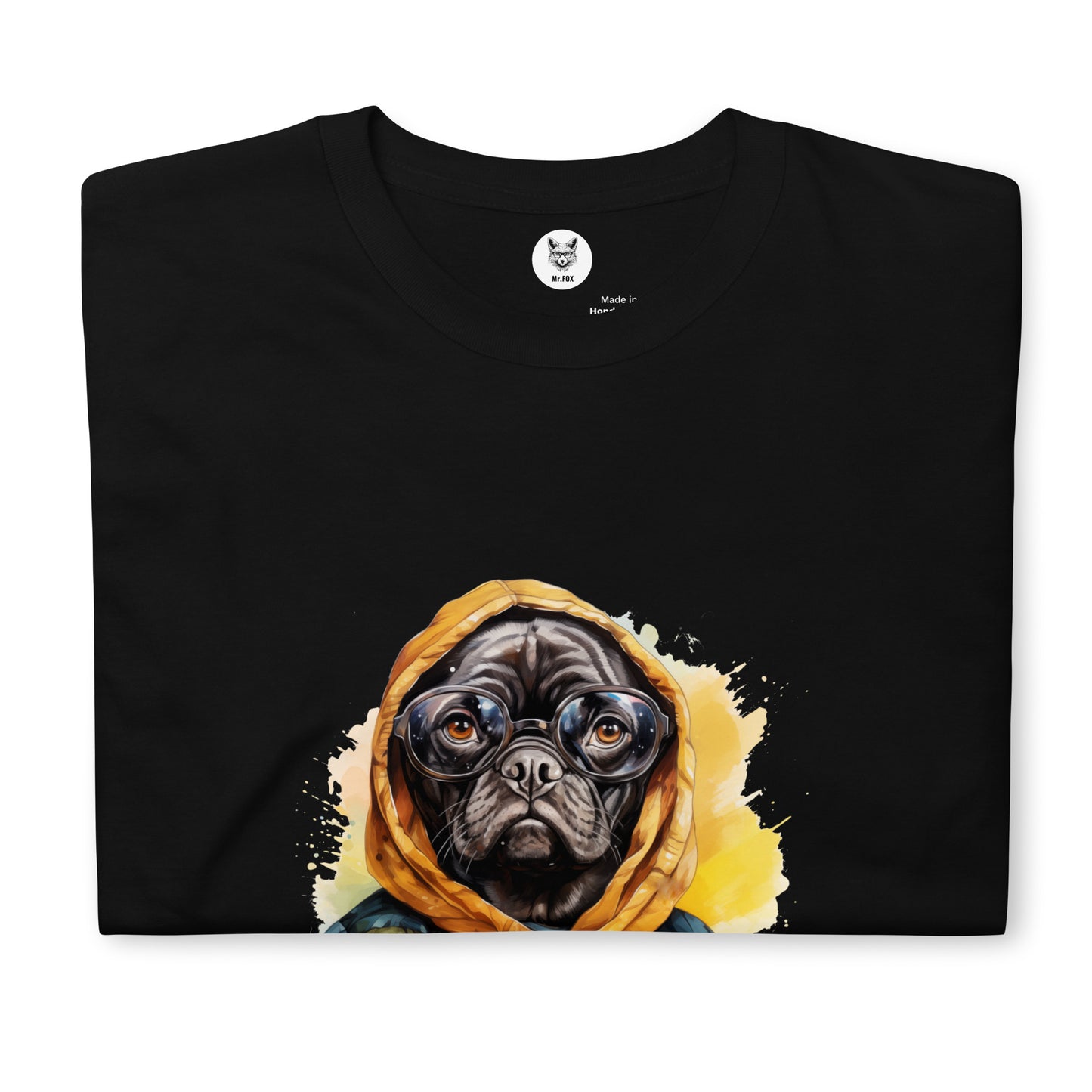 Koszulka unisex z krótkim rękawem "PUG DOG" ID: 213 (PREMIUM)