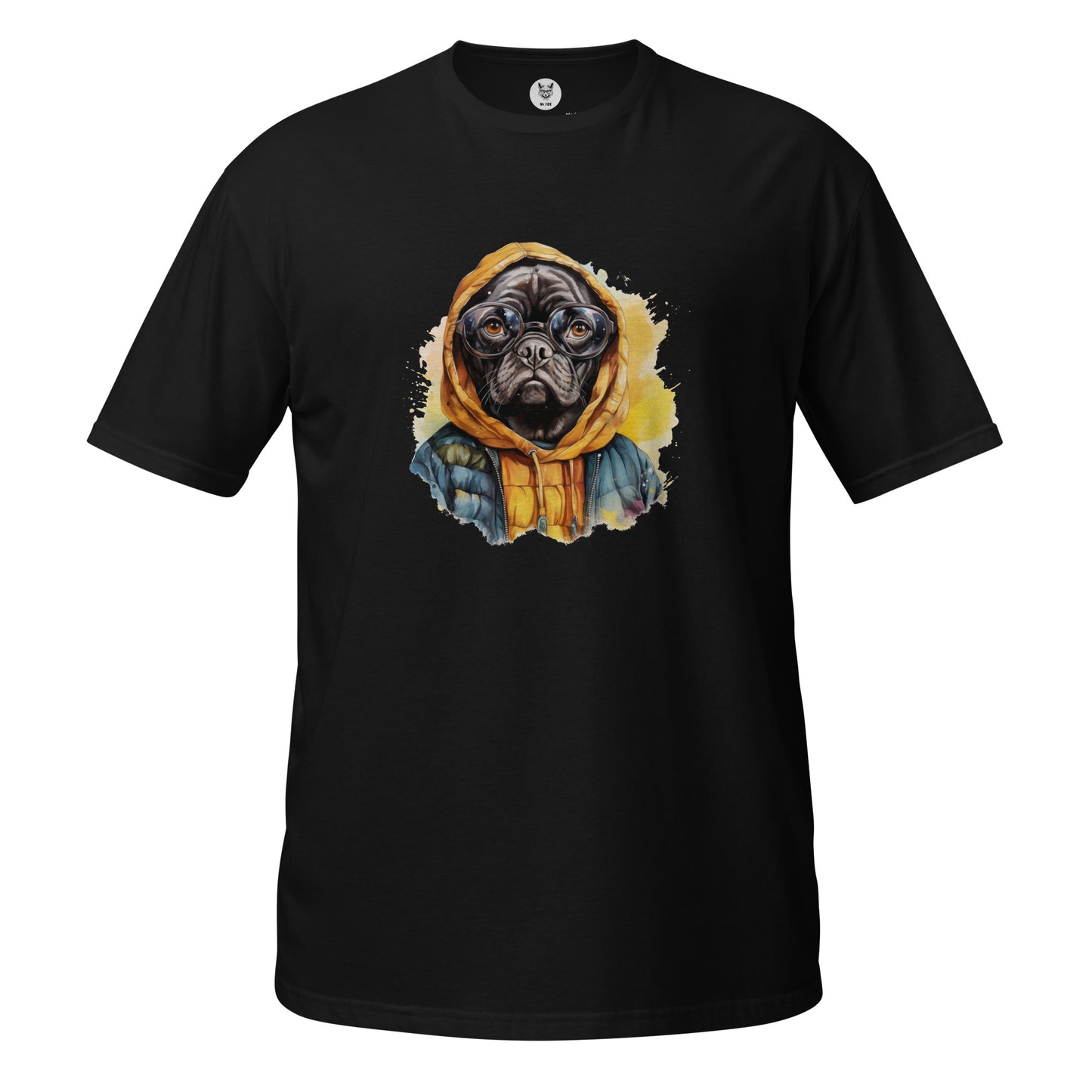 Koszulka unisex z krótkim rękawem "PUG DOG" ID: 213 (PREMIUM)