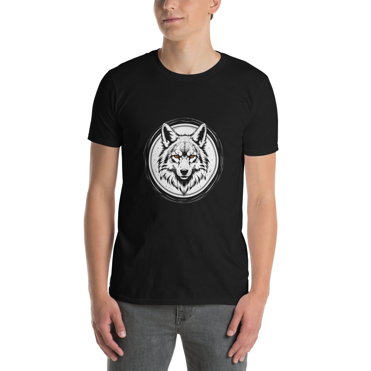 Koszulka unisex z krótkim rękawem „WOLF” ID: 223 (PREMIUM)