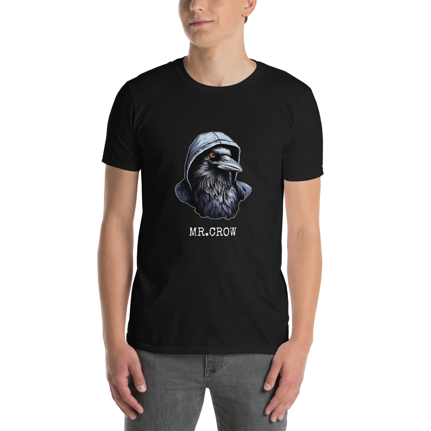 Koszulka unisex z krótkim rękawem „PAN CROW” ID: 245 (PREMIUM)