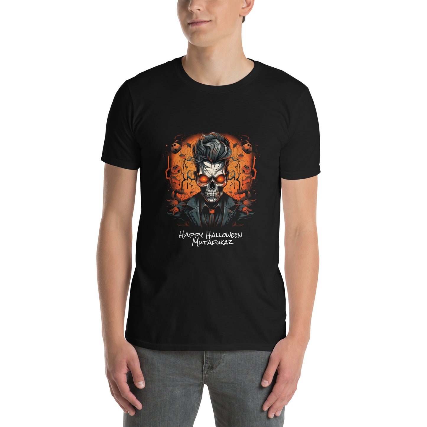 T-Shirt unisex z krótkim rękawem „HALLOWEEN” ID: 249 (PREMIUM)