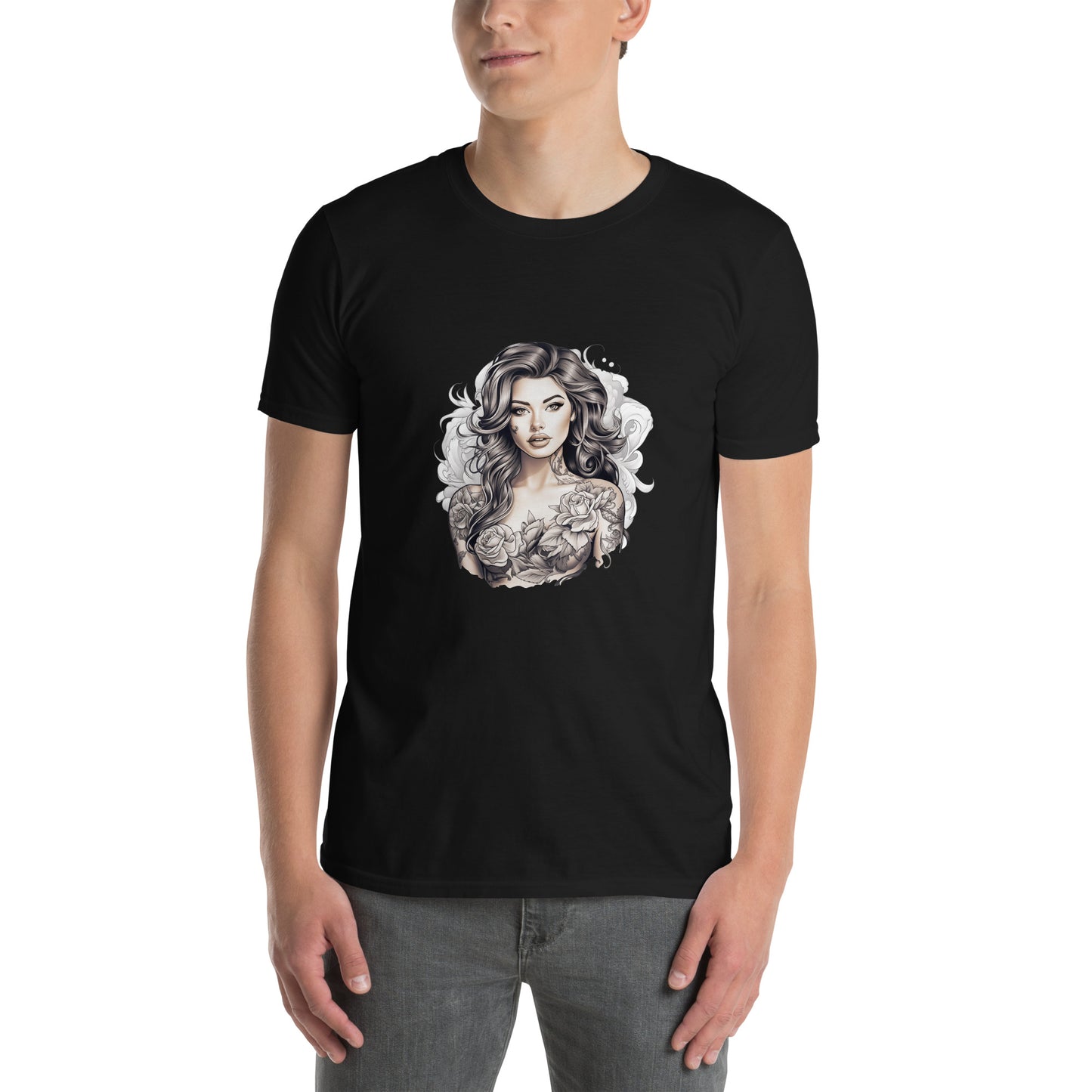 T-Shirt unisex z krótkim rękawem „TATTOO GIRL” ID: 257 (PREMIUM)