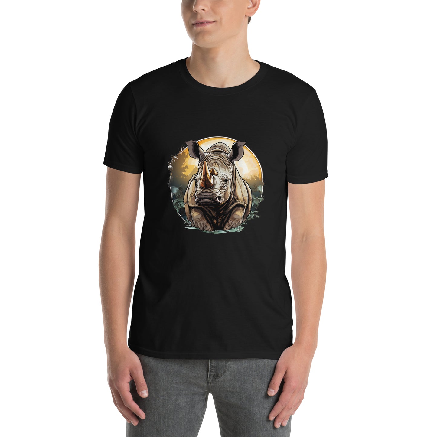 Short-Sleeve Unisex T-Shirt "RHINOCEROS" ID: 261 (PREMIUM)