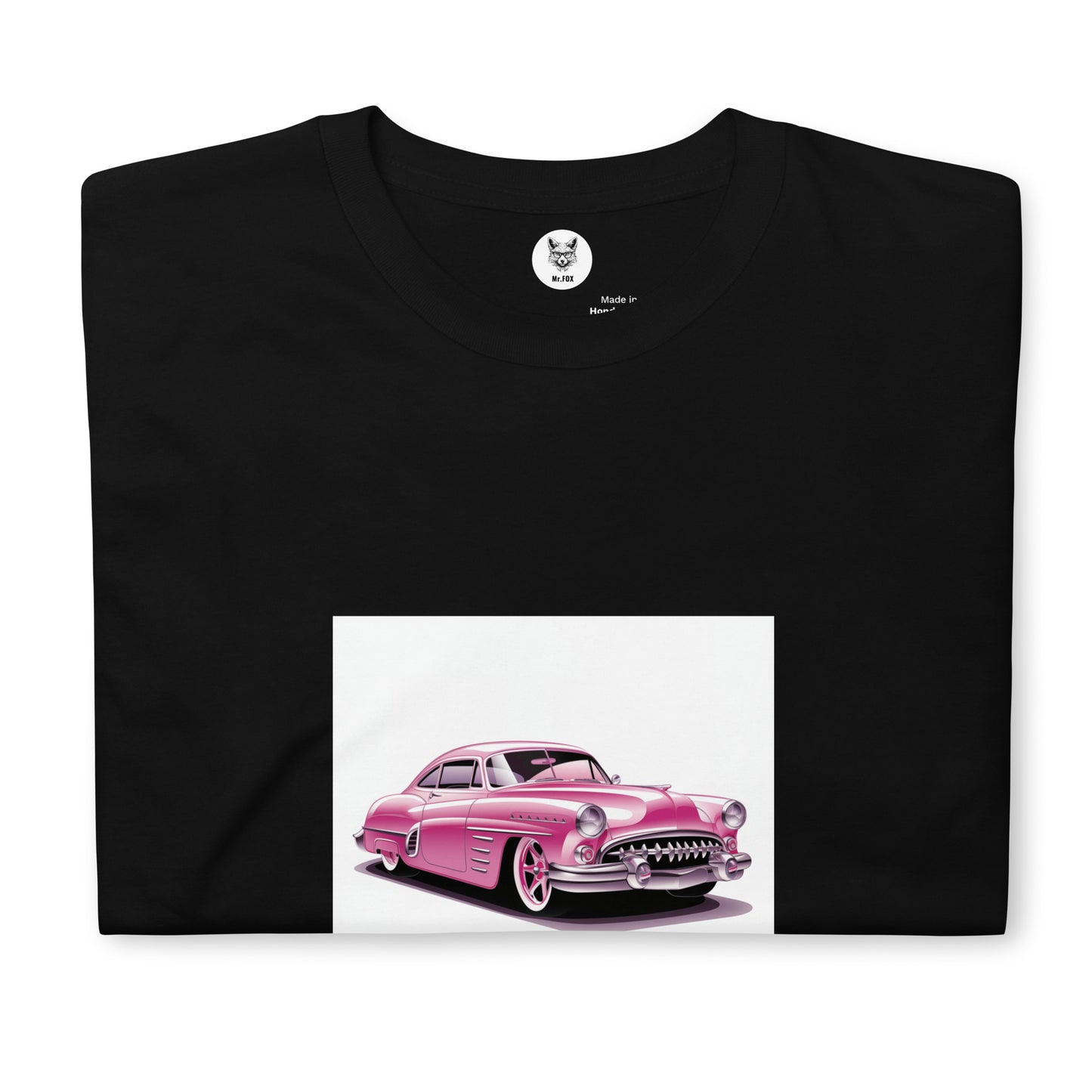 T-shirt unisex z krótkim rękawem „RETRO CAR” ID: 299 (PREMIUM)