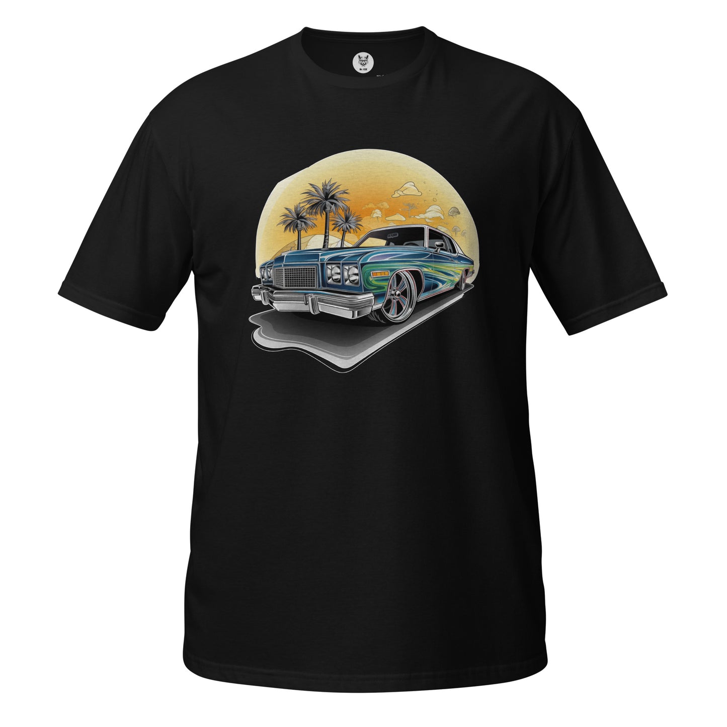 T-shirt unisex z krótkim rękawem „RETRO CAR” ID: 308 (PREMIUM)