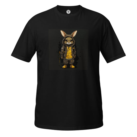 Short-Sleeve Unisex T-Shirt "YELLOW RABBIT" ID: 353 (PREMIUM)