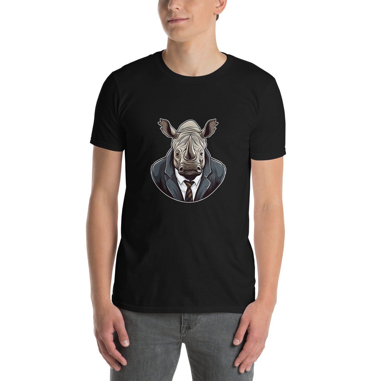 T-Shirt unisex z krótkim rękawem „NOSOROS” ID: 356 (PREMIUM)