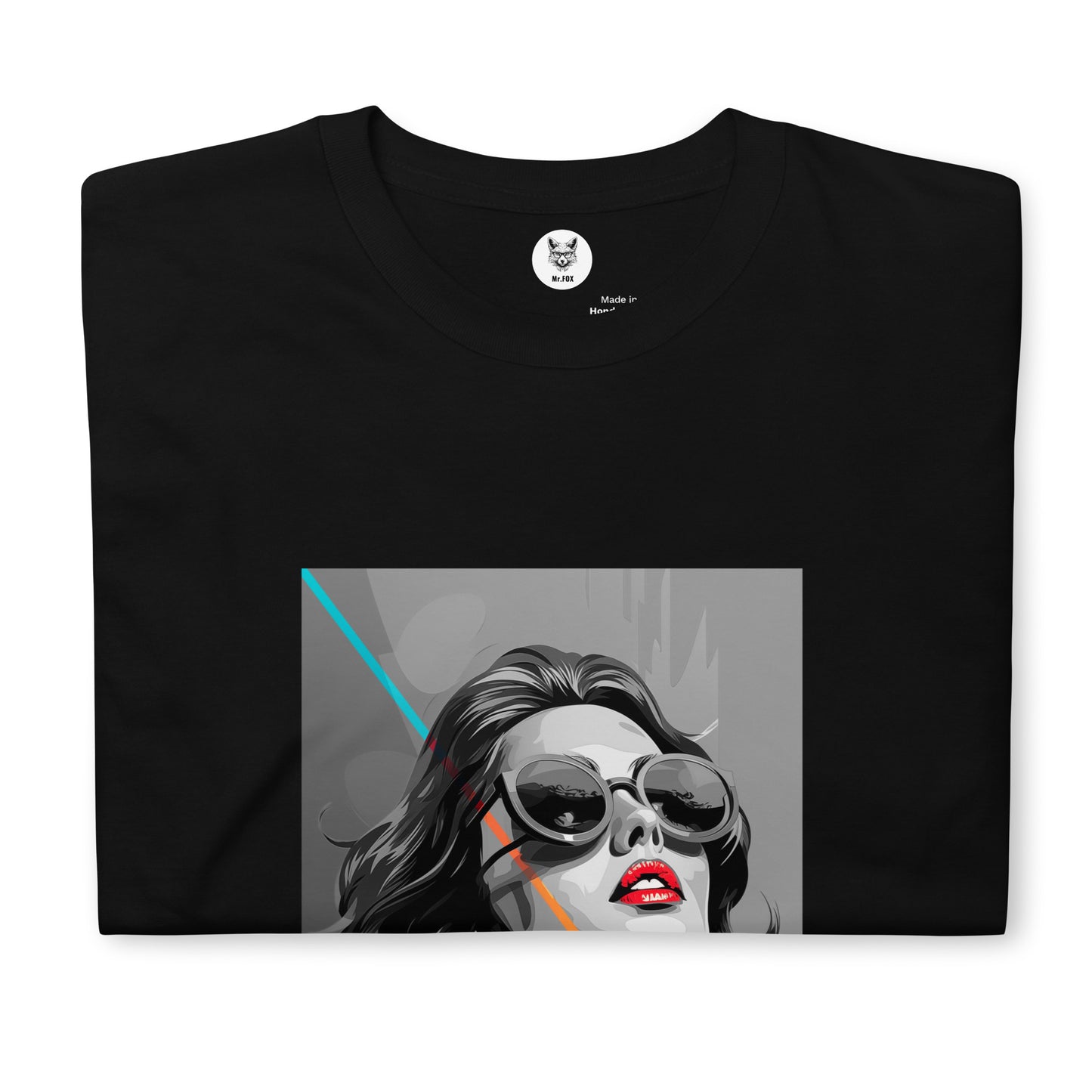 T-shirt unisex z krótkim rękawem „POP ART GIRL” ID: 360 (PREMIUM)