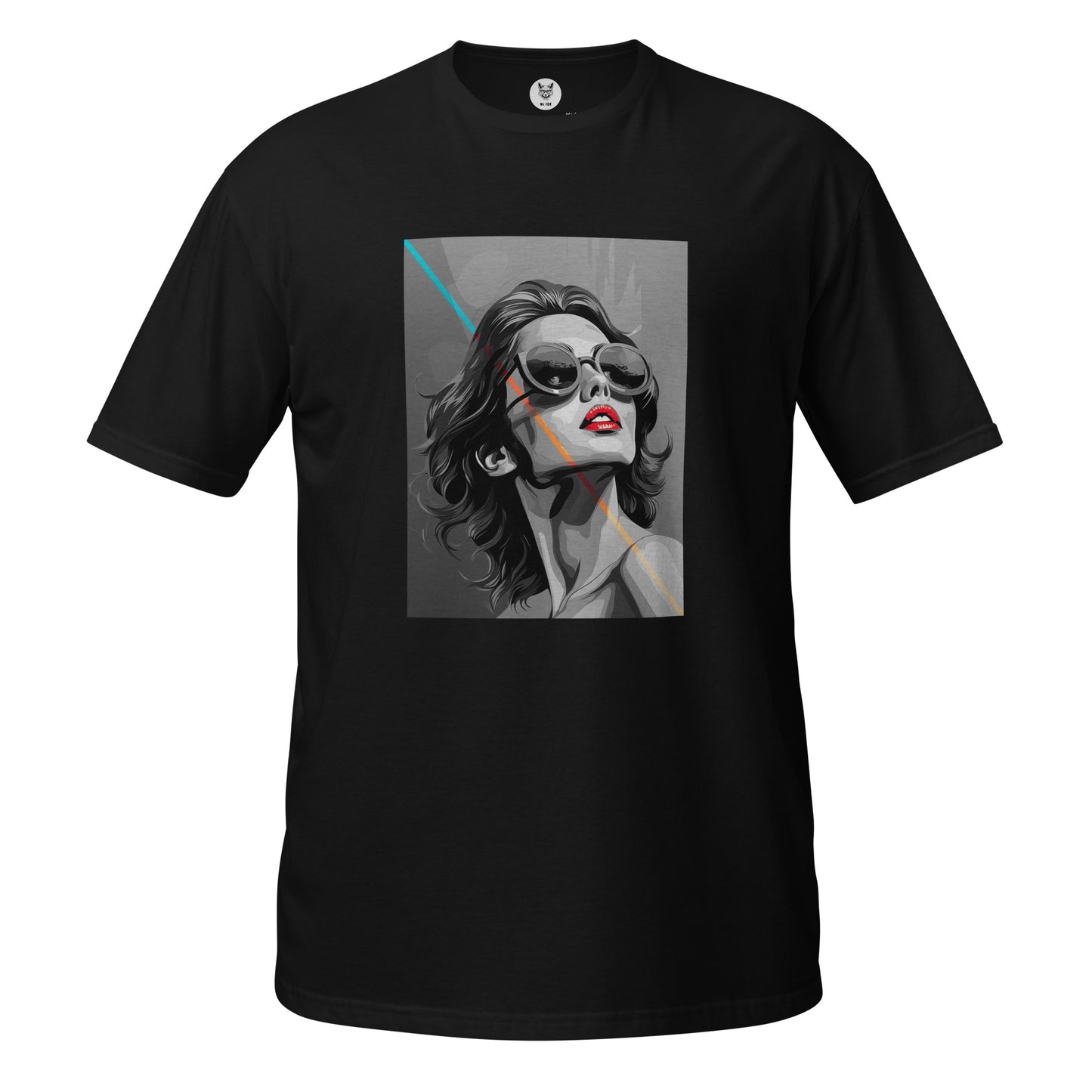 T-shirt unisex z krótkim rękawem „POP ART GIRL” ID: 360 (PREMIUM)