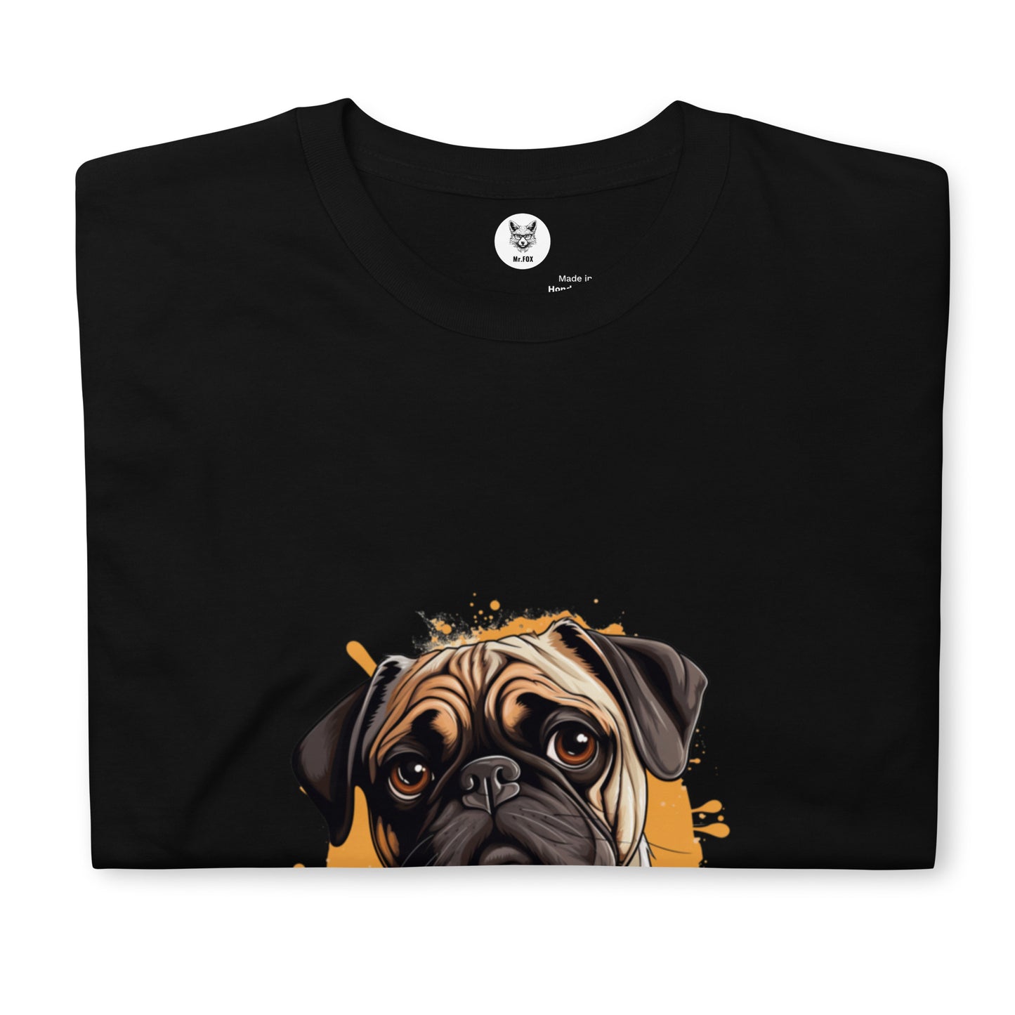 Футболка унисекс с коротким рукавом "DOG PUG" ID: 362 (ПРЕМИУМ)