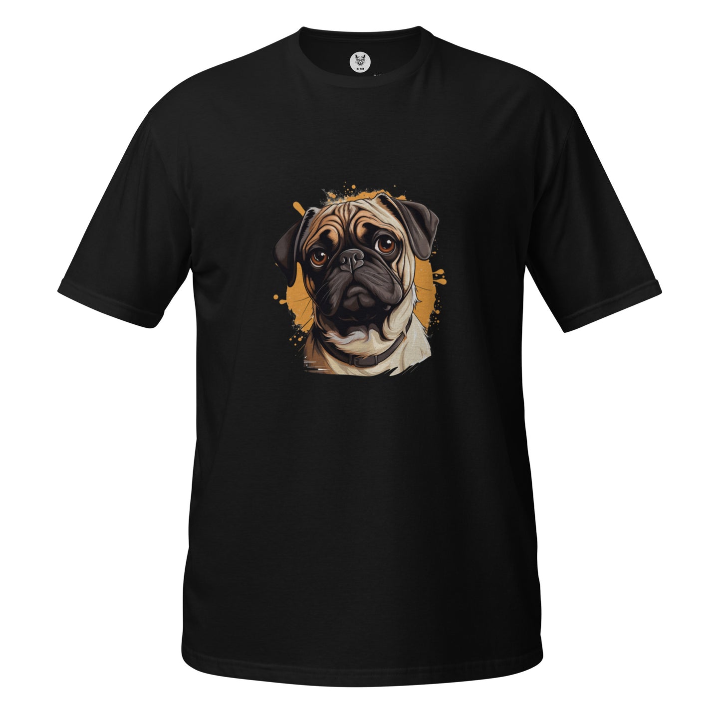 Футболка унисекс с коротким рукавом "DOG PUG" ID: 362 (ПРЕМИУМ)