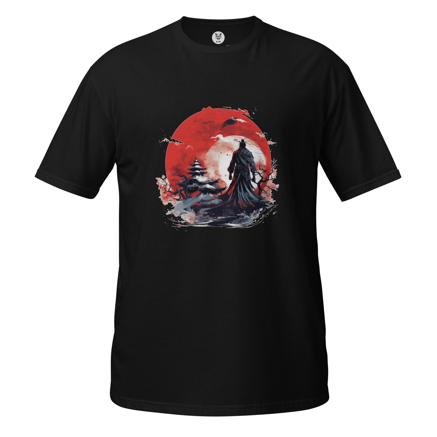 T-Shirt unisex z krótkim rękawem „ANIME SAMURAI” ID: 365 (PREMIUM)