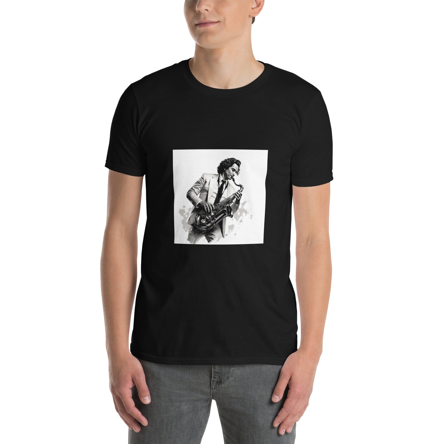 Short-Sleeve Unisex T-Shirt "SAXOPHONIST" ID: 366 (PREMIUM)