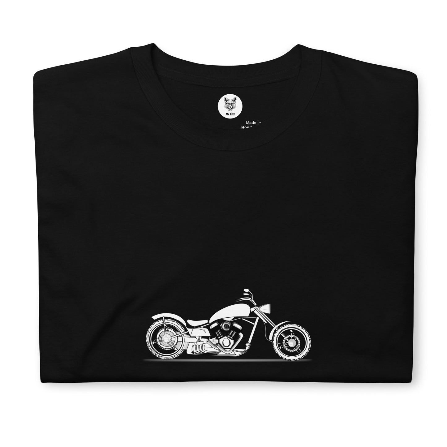 Koszulka unisex z krótkim rękawem „motocykl” ID: 369 (PREMIUM)