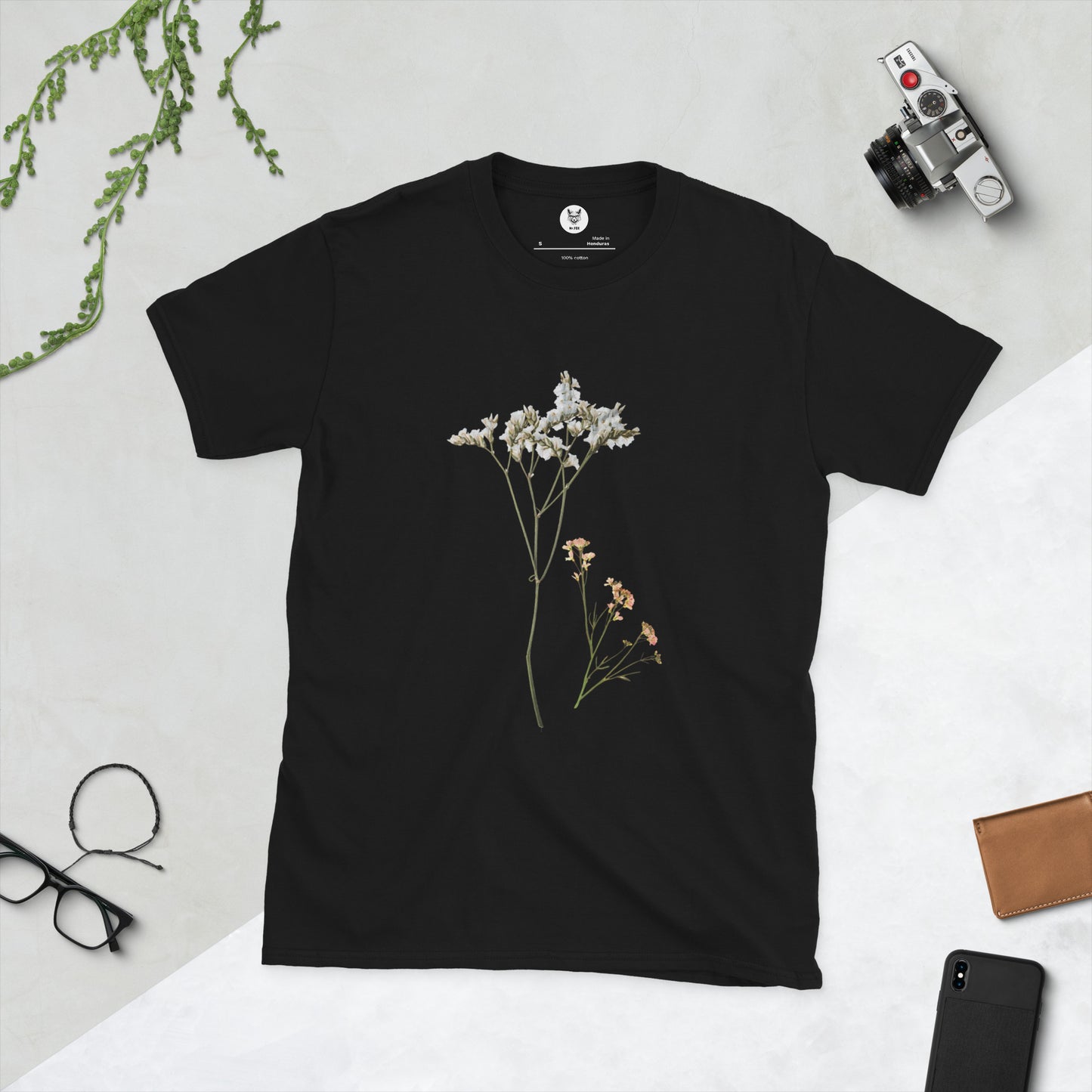 Short-Sleeve Unisex T-Shirt "FLOWERS" ID: 379 (PREMIUM)