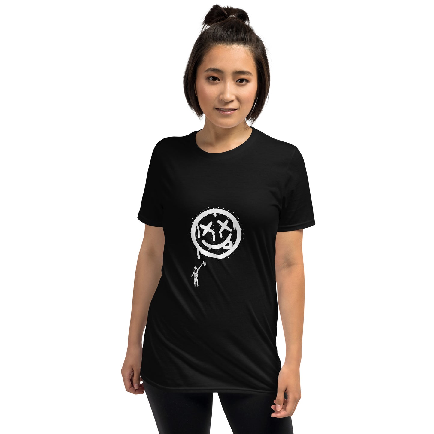 T-shirt unisex z krótkim rękawem „SMILE GRAFFITI” ID: 380 (PREMIUM)