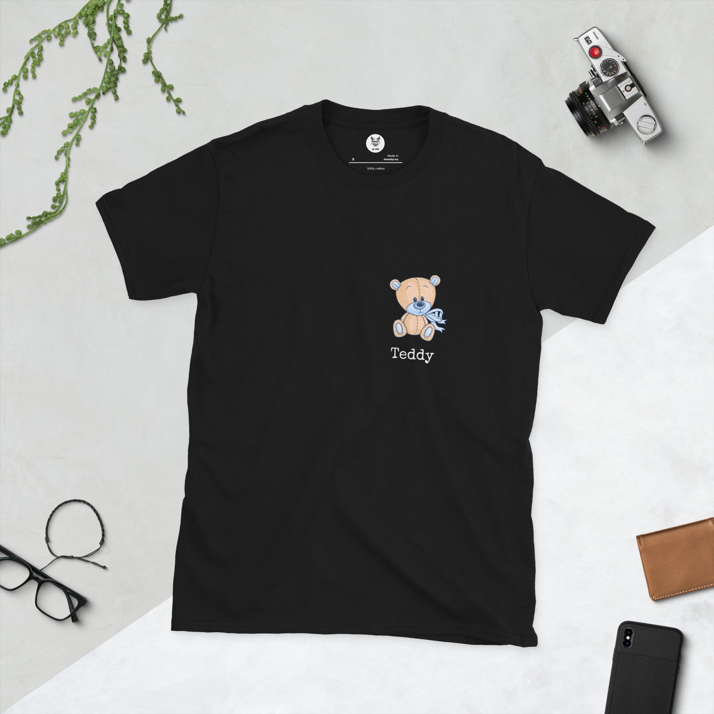 Short-Sleeve Unisex T-Shirt "Teddy Bear" ID: 382 (PREMIUM)