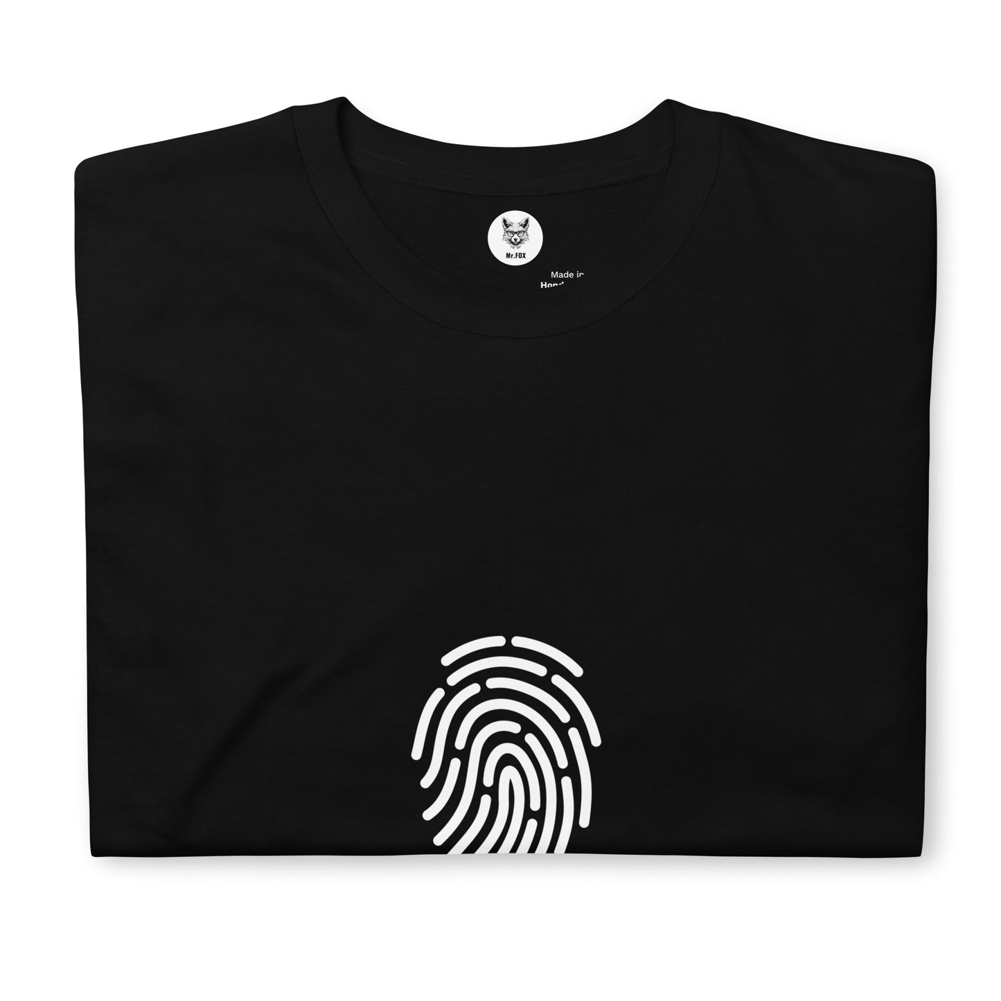 Koszulka unisex z krótkim rękawem „FINGERPRINT” ID: 383 (PREMIUM)