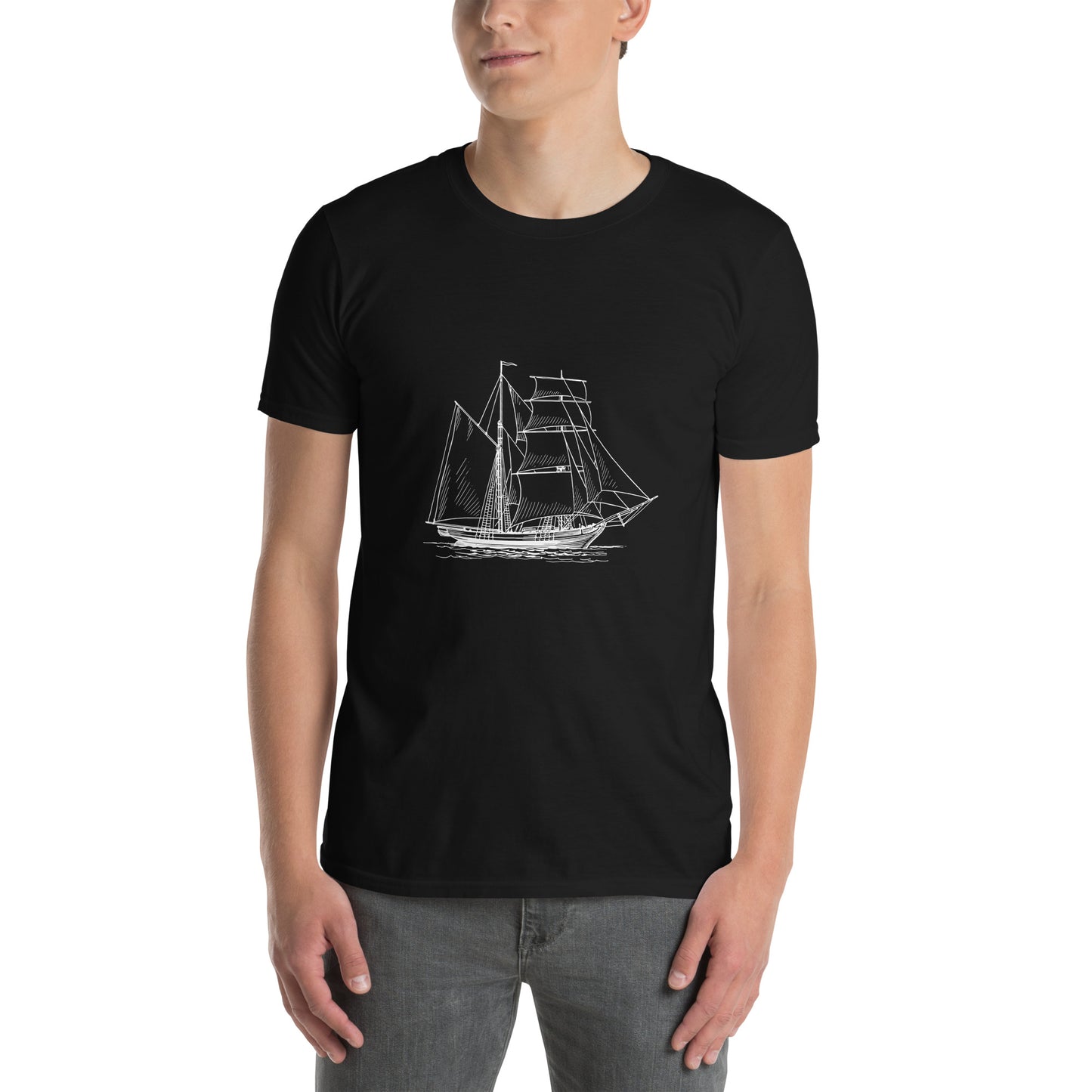 T-shirt unisex z krótkim rękawem „SHIP” ID: 389 (PREMIUM)