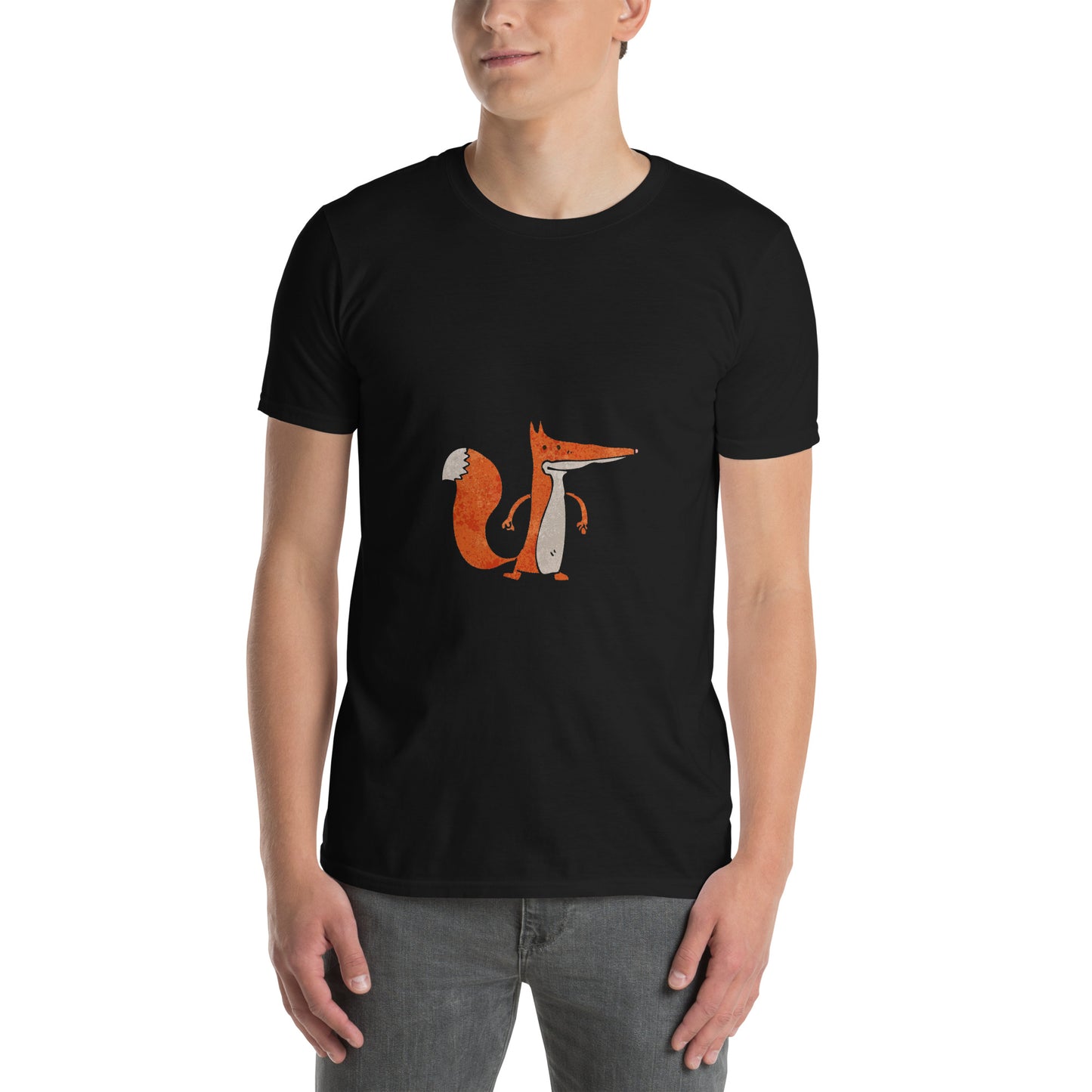 Koszulka unisex z krótkim rękawem „FOX” ID: 394 (PREMIUM)