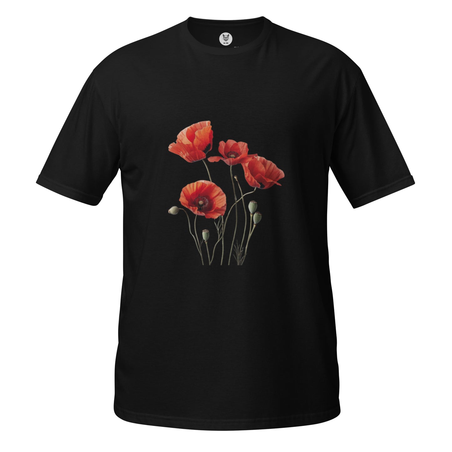 Koszulka unisex z krótkim rękawem „FLOWERS” ID: 398 (PREMIUM)