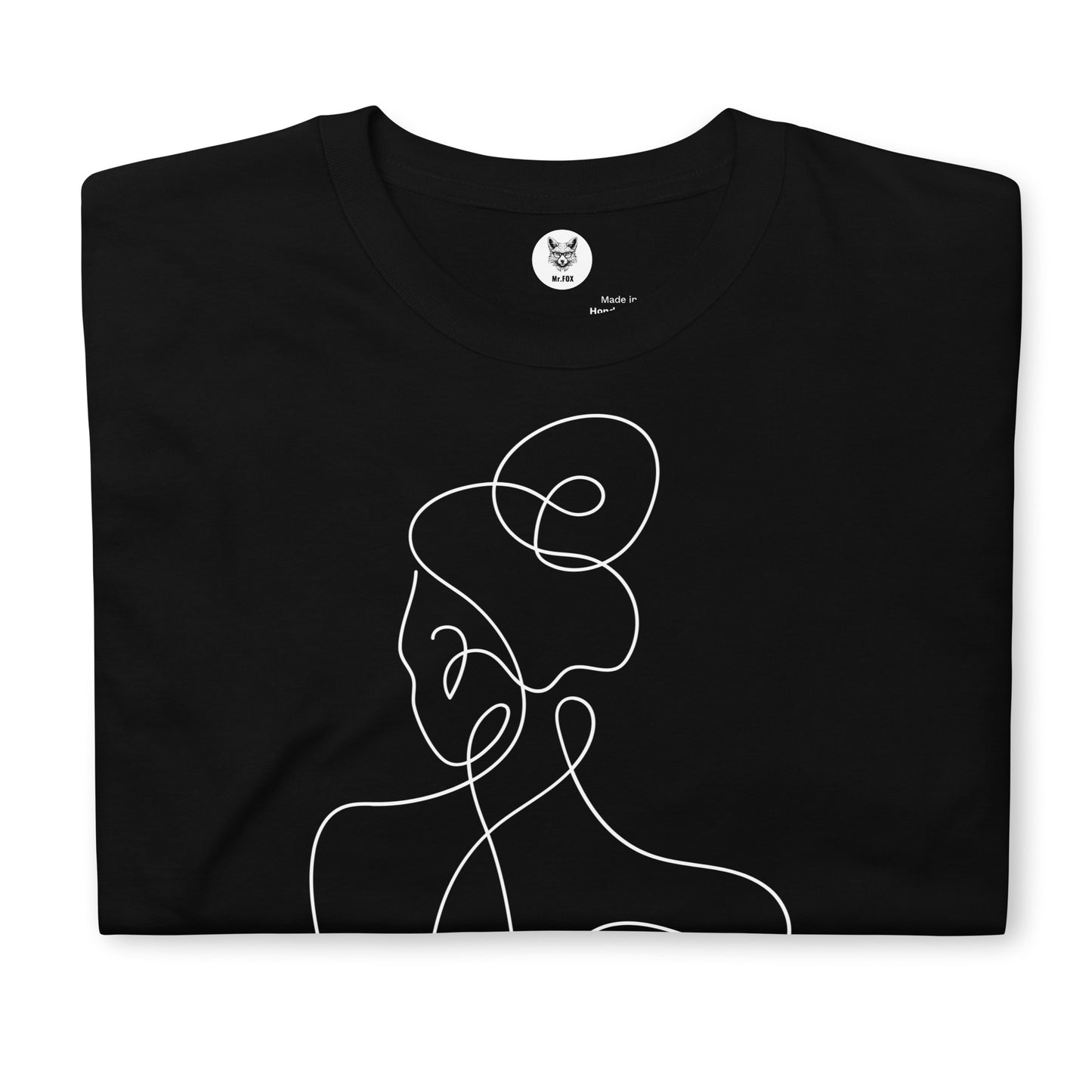 T-Shirt unisex z krótkim rękawem „LINEAR GIRL” ID: 399 (PREMIUM)