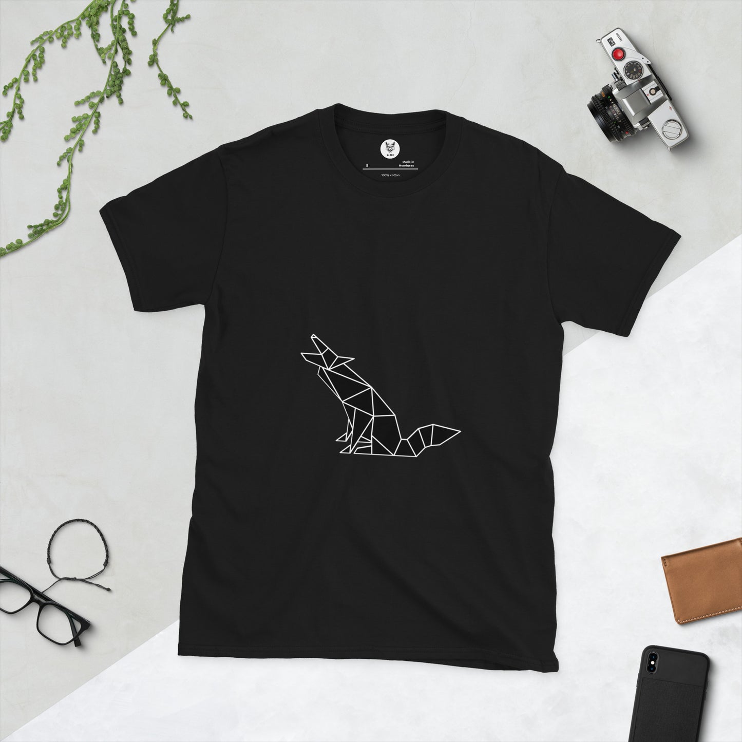 Koszulka unisex z krótkim rękawem „LINEAR WOLF” ID: 400 (PREMIUM)