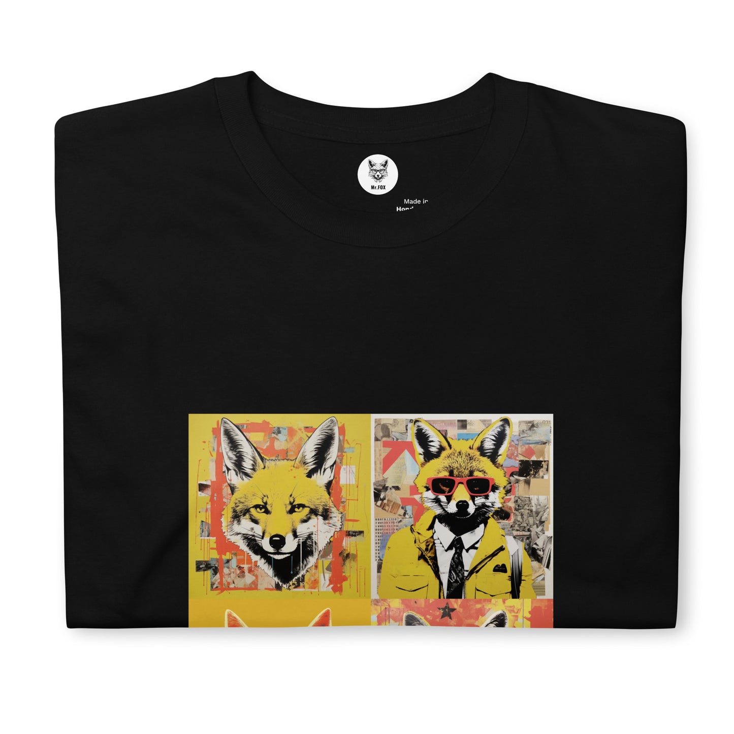 T-shirt unisex z krótkim rękawem „FOX POSTER” ID: 401 (PREMIUM)