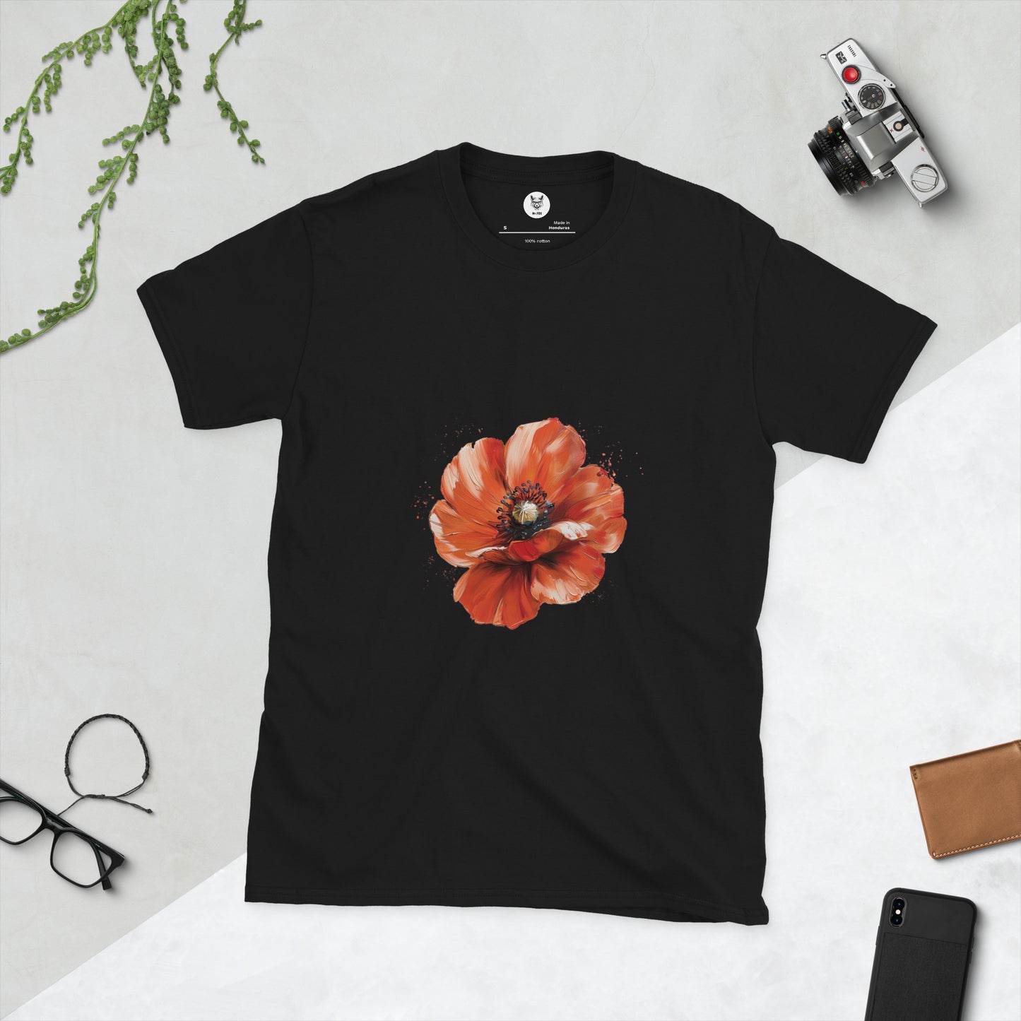 Short-Sleeve Unisex T-Shirt "FLOWERS" ID: 405 (PREMIUM)