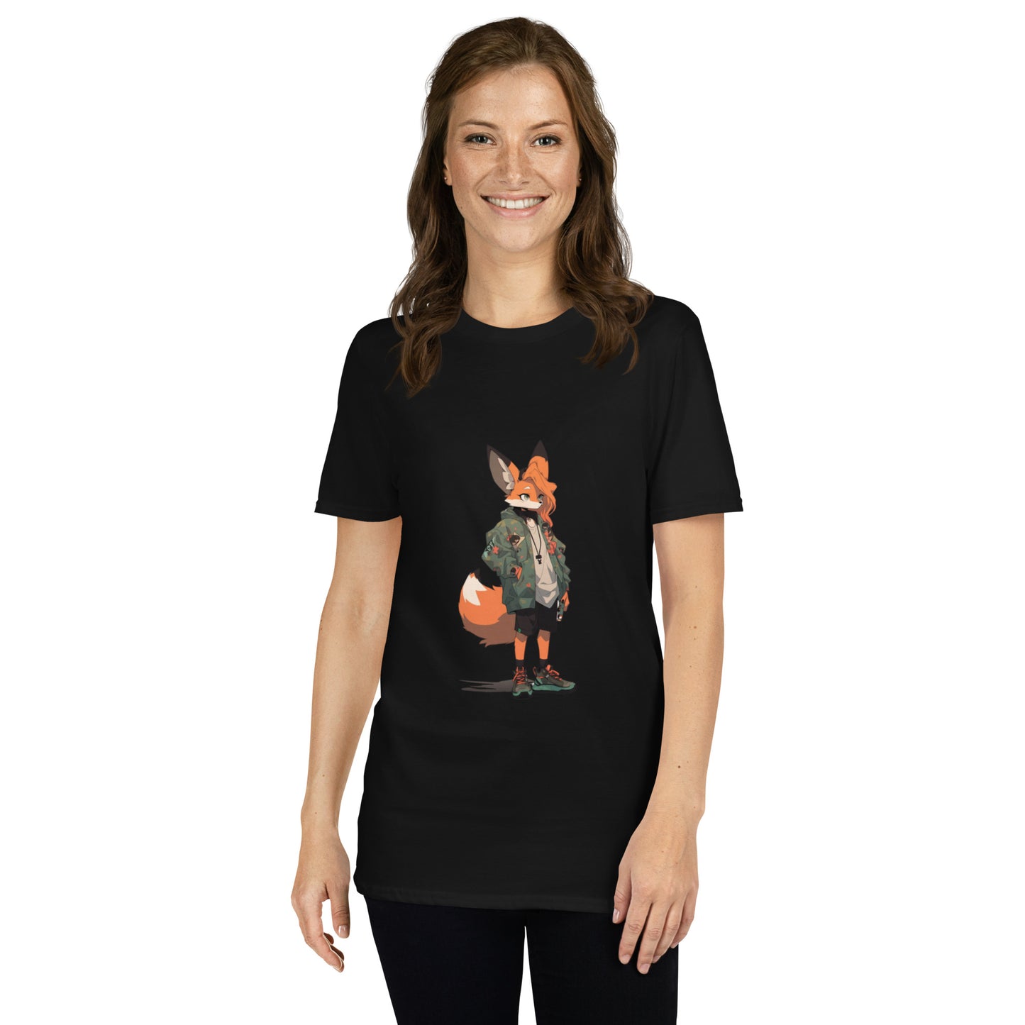 Short-Sleeve Unisex T-Shirt "FOX ANIME" ID: 406 (PREMIUM)