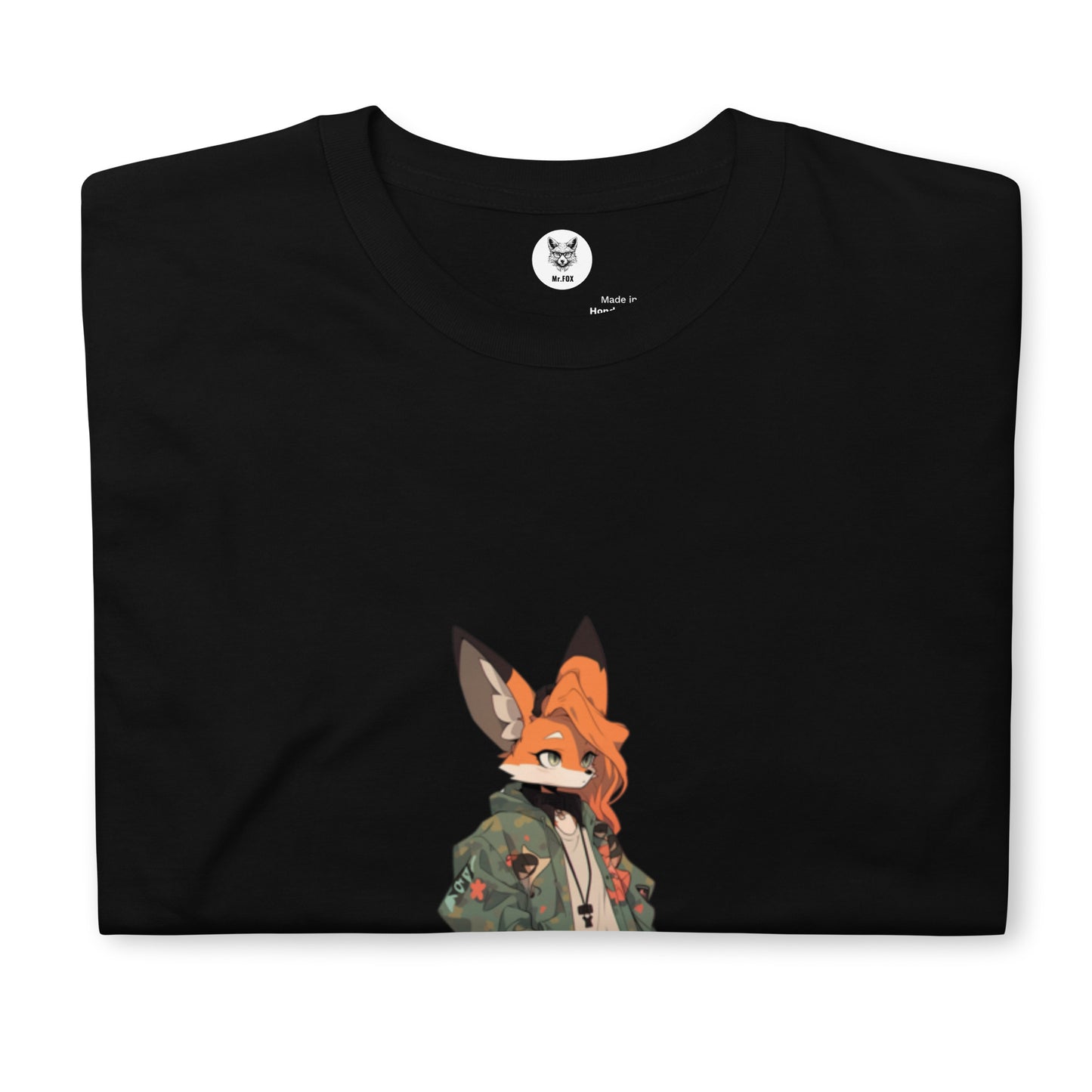 Koszulka unisex z krótkim rękawem „FOX ANIME” ID: 406 (PREMIUM)