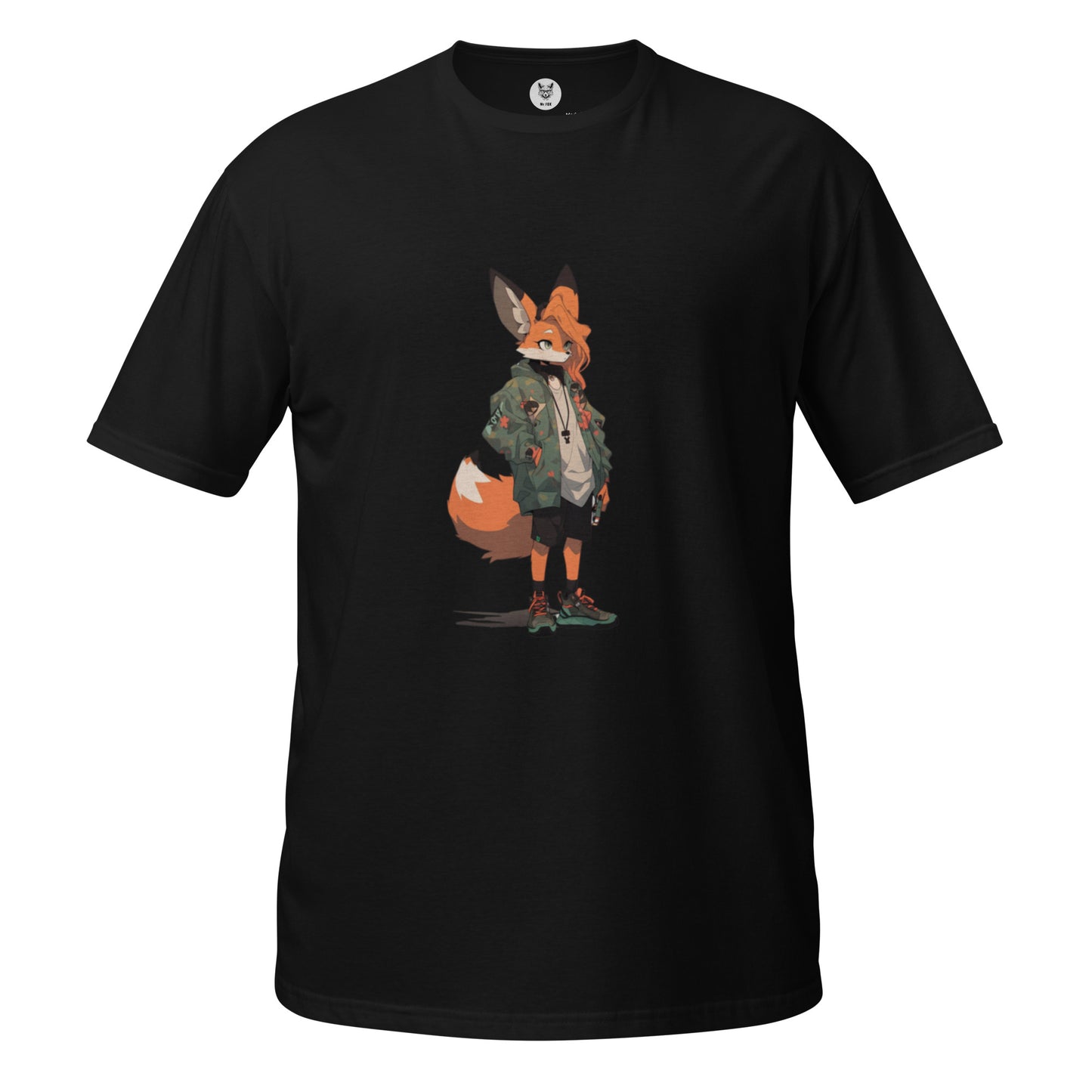 Koszulka unisex z krótkim rękawem „FOX ANIME” ID: 406 (PREMIUM)